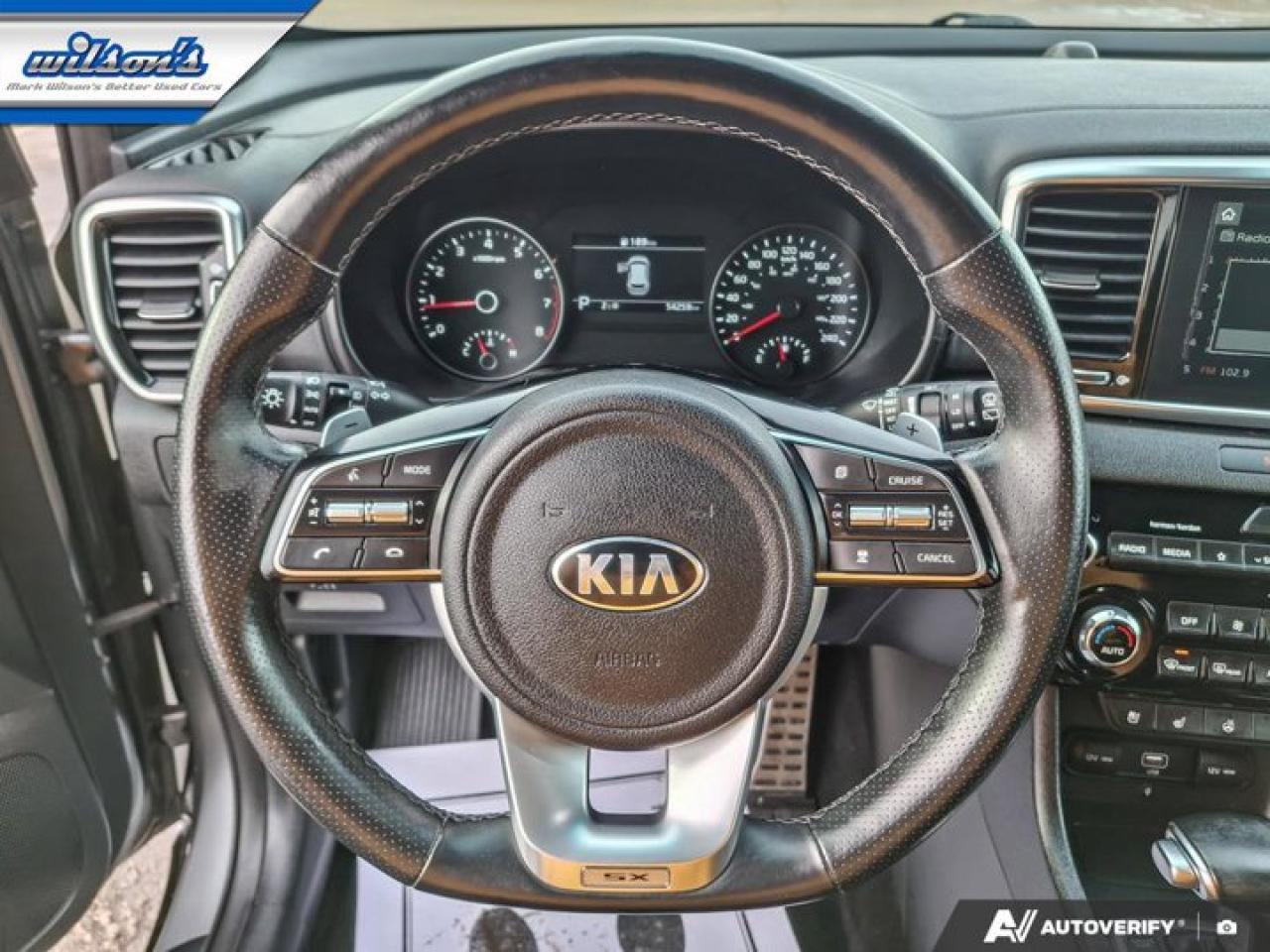 2020 Kia Sportage SX AWD | Leather | Sunroof | Nav | Smart Cruise | Cooled + Heated Seats | Heated Wheel | and More ! Photo