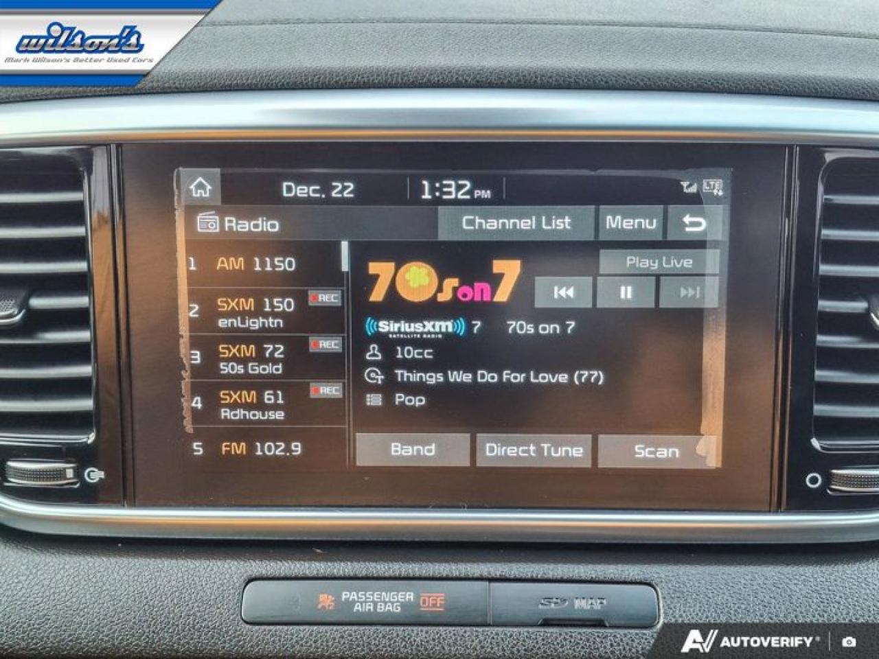 2020 Kia Sportage SX AWD | Leather | Sunroof | Nav | Smart Cruise | Cooled + Heated Seats | Heated Wheel | and More ! Photo