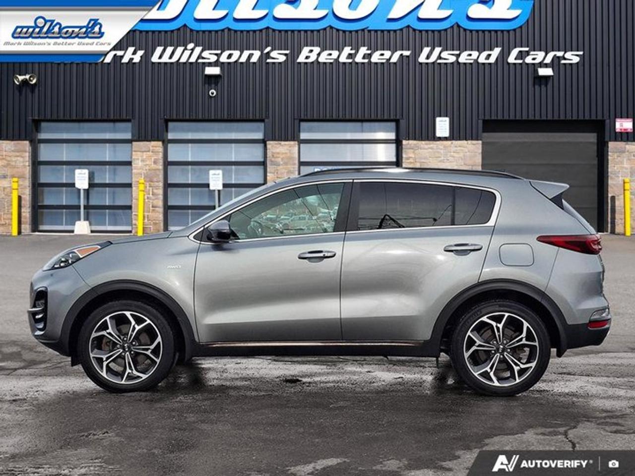 2020 Kia Sportage SX AWD | Leather | Sunroof | Nav | Smart Cruise | Cooled + Heated Seats | Heated Wheel | and More ! Photo