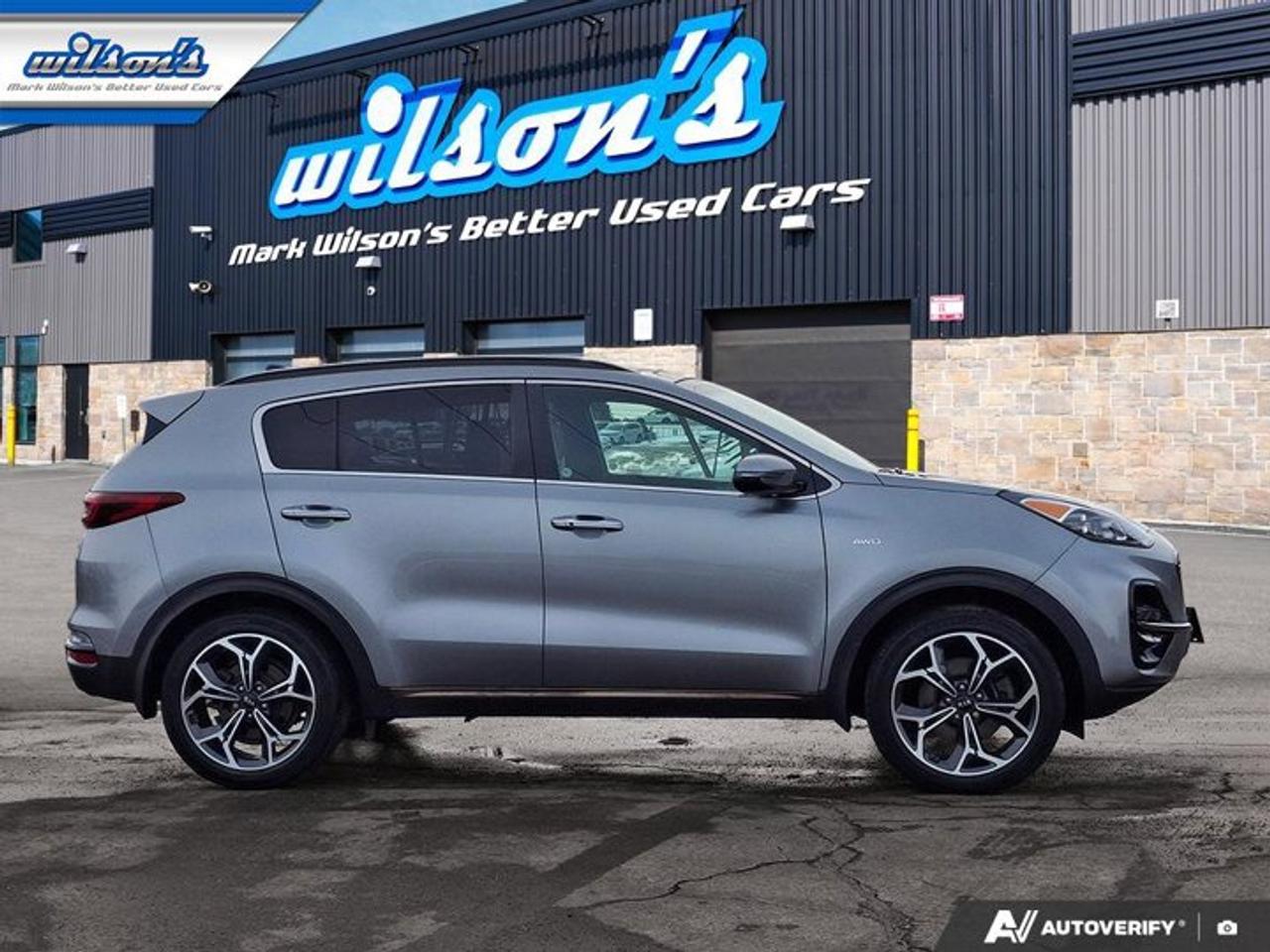 2020 Kia Sportage SX AWD | Leather | Sunroof | Nav | Smart Cruise | Cooled + Heated Seats | Heated Wheel | and More ! Photo