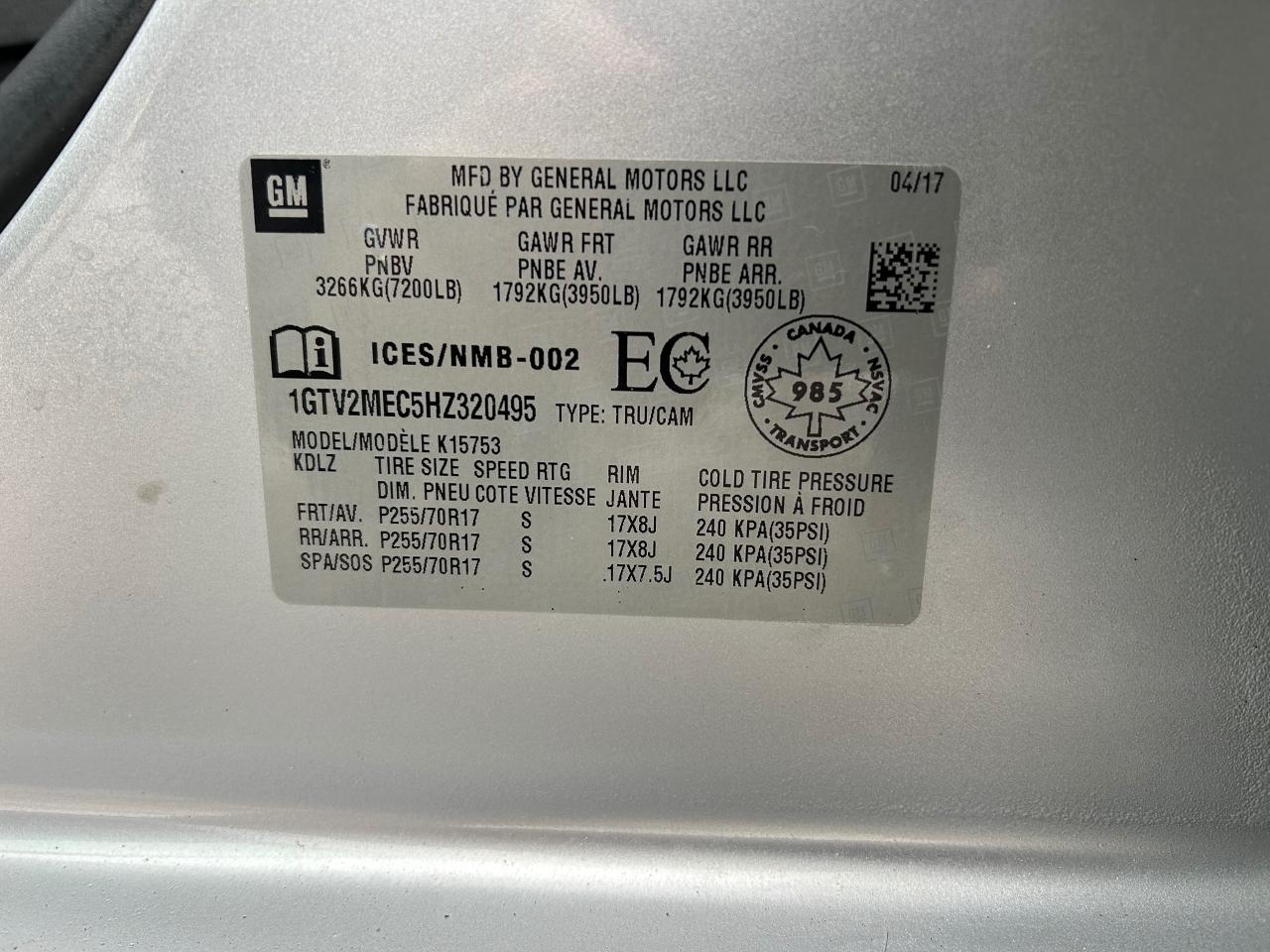 2017 GMC Sierra 1500 SLE Photo