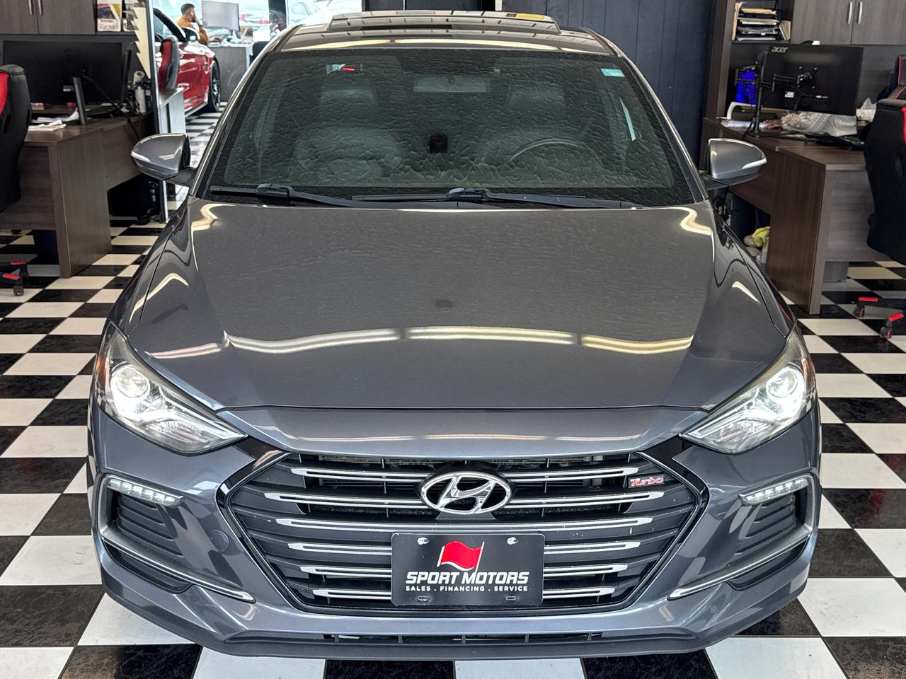 2017 Hyundai Elantra SPORT Turbo DCT+CAM+Roof+Leather+ACCIDENT FREE Photo