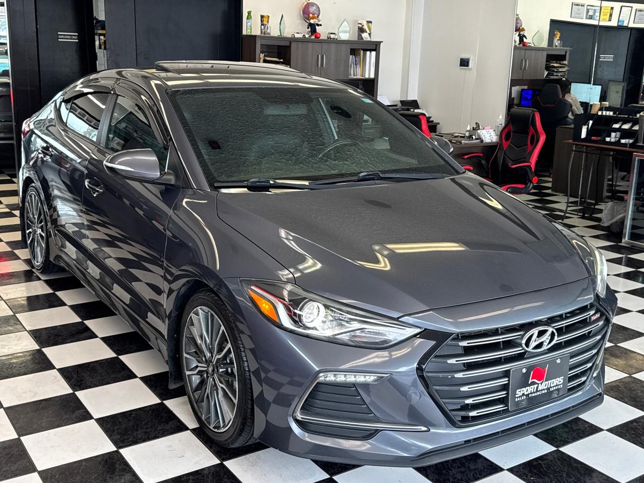 2017 Hyundai Elantra SPORT Turbo DCT+CAM+Roof+Leather+ACCIDENT FREE Photo