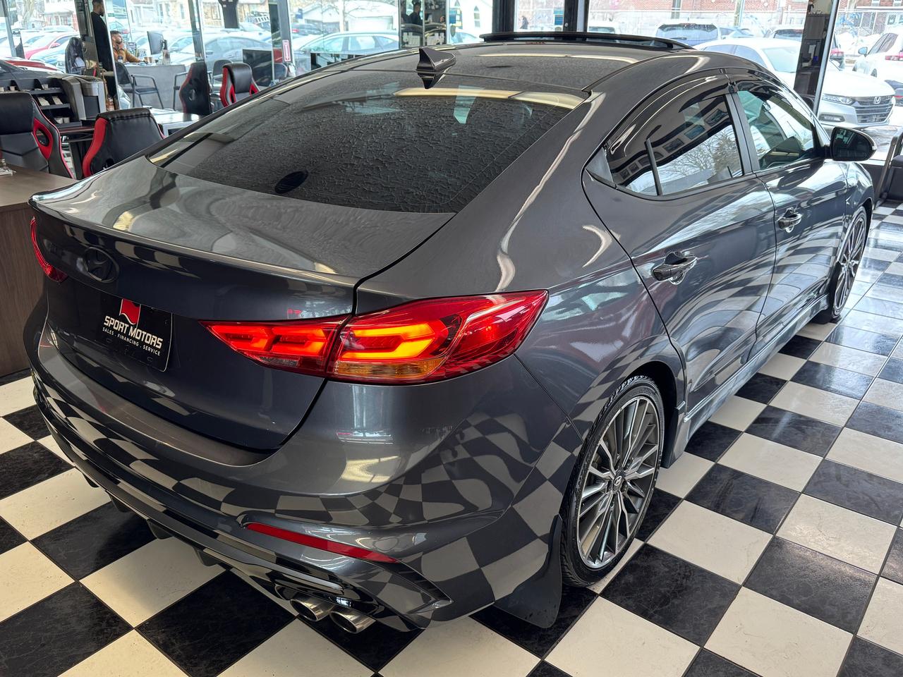 2017 Hyundai Elantra SPORT Turbo DCT+CAM+Roof+Leather+ACCIDENT FREE Photo