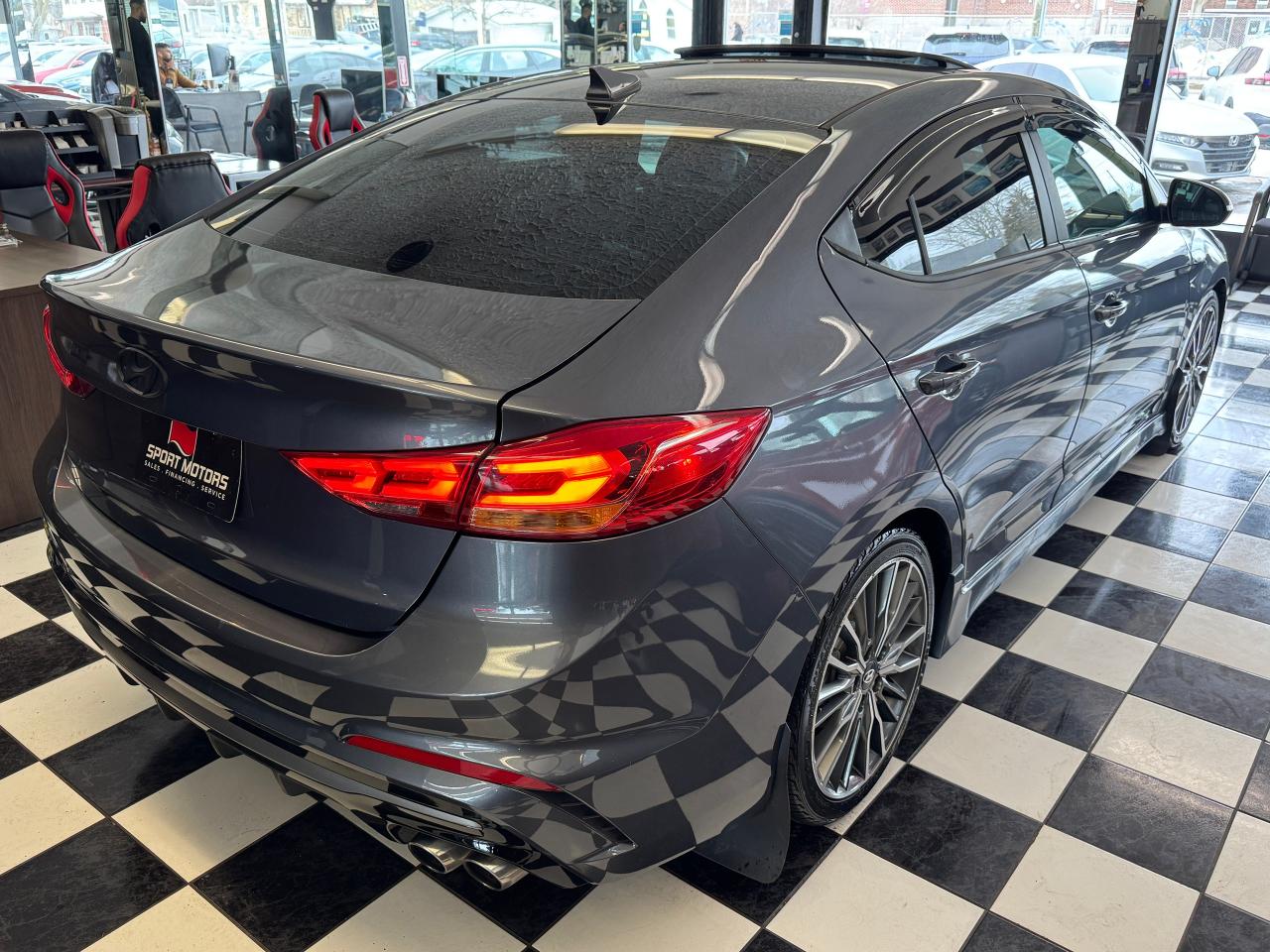 2017 Hyundai Elantra SPORT Turbo DCT+CAM+Roof+Leather+ACCIDENT FREE Photo