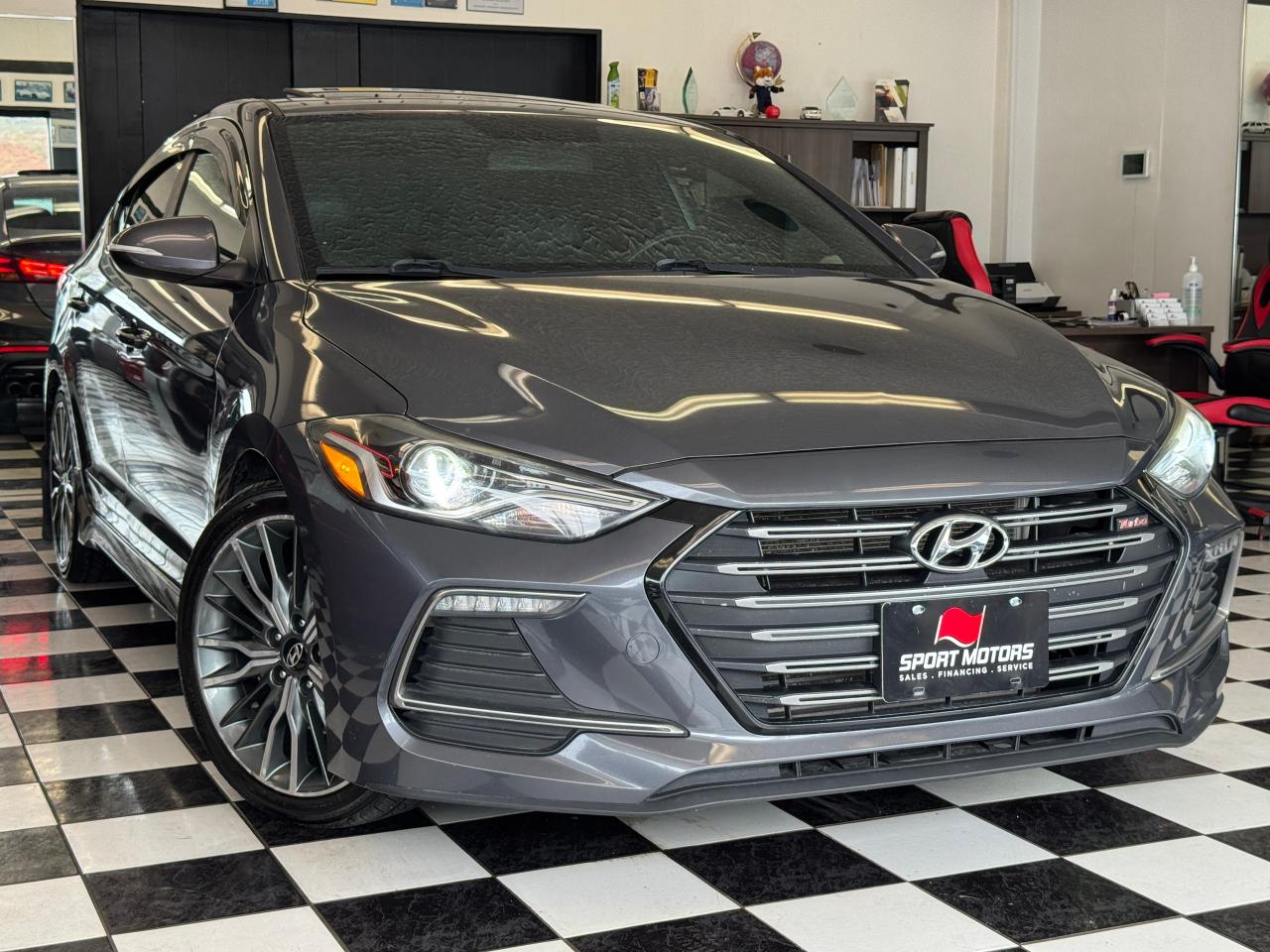 2017 Hyundai Elantra SPORT Turbo DCT+CAM+Roof+Leather+ACCIDENT FREE Photo