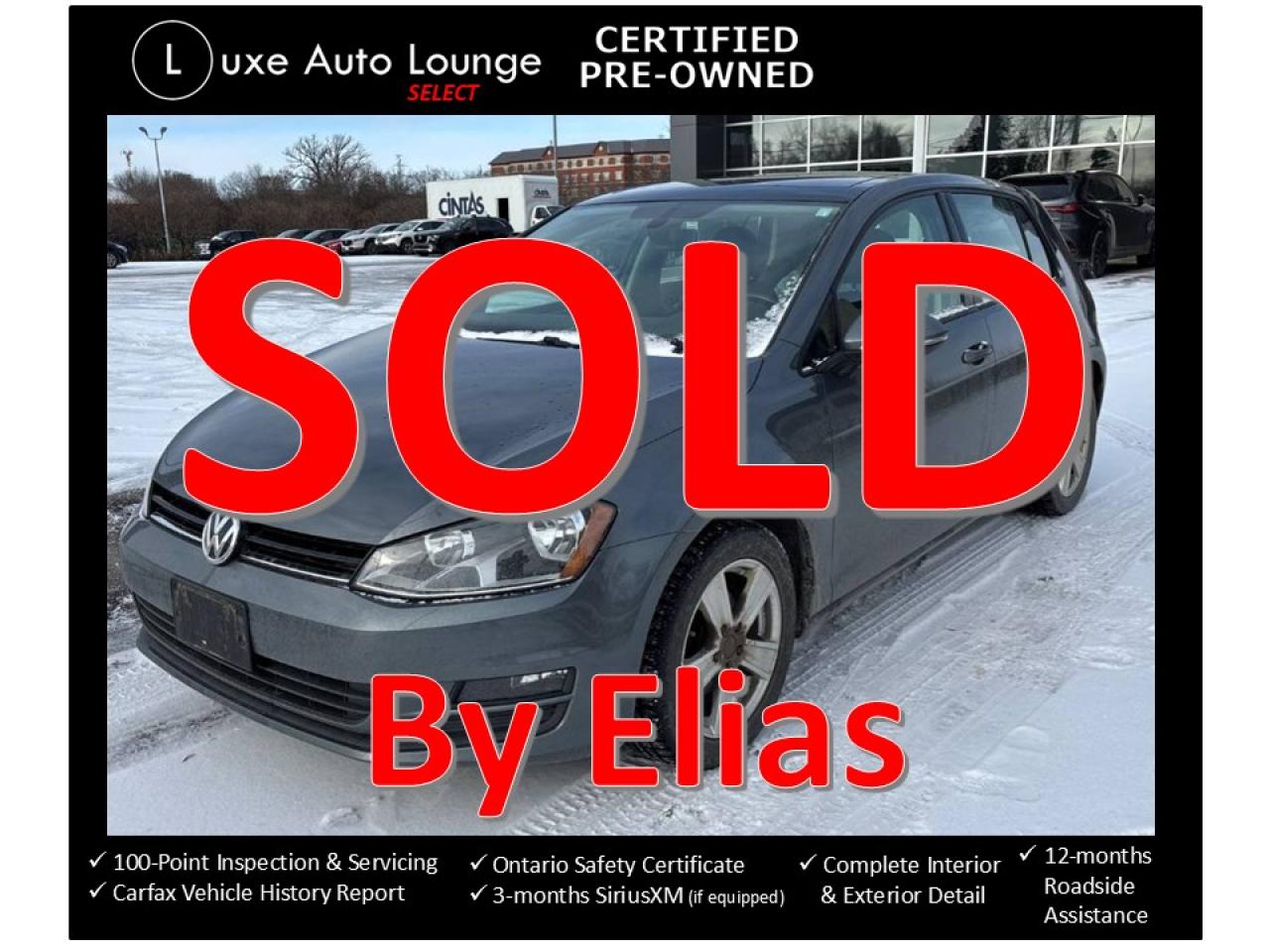 2017 Volkswagen Golf Highline - 5SPD, LEATHER, SUNROOF, HEATED SEATS!!!