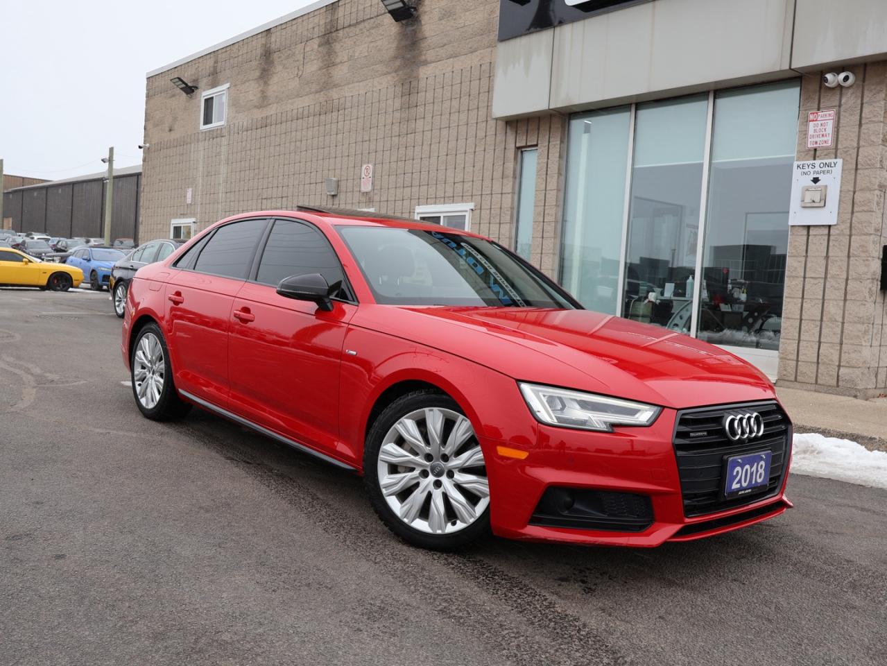 2018 Audi A4 TECH S-LINE AWD CERTIFIED *AUDI MAINTAIN* CAMERA NAV BLUETOOTH LEATHER HEATED SEATS SUNROOF CRUISE ALLOYS - Photo #1