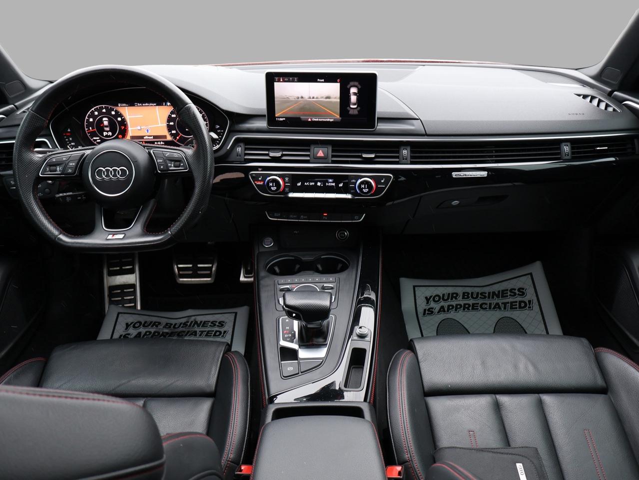 2018 Audi A4 TECH S-LINE AWD CERTIFIED *AUDI MAINTAIN* CAMERA NAV BLUETOOTH LEATHER HEATED SEATS SUNROOF CRUISE ALLOYS Photo