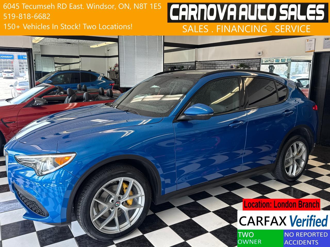 2018 Alfa Romeo Stelvio TI SPORT AWD+New Tires+Brakes+CLEAN CARFAX Photo0