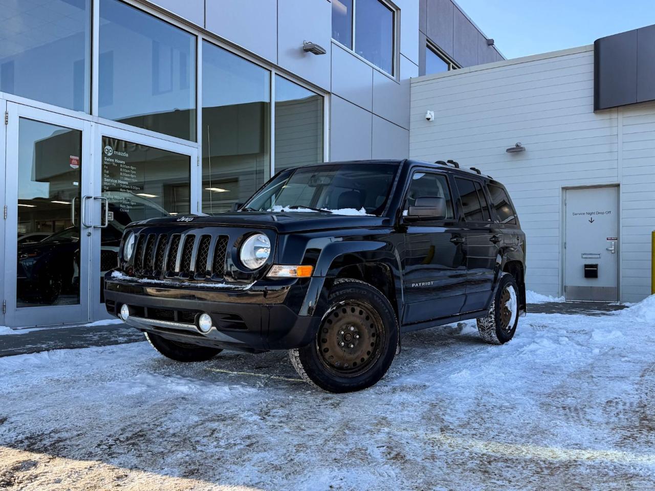 Discover the rugged versatility of our pre-owned 2016 Jeep Patriot High Altitude 4WD, finished in sleek Black. Equipped with a reliable 6-speed automatic transmission and full-time 4WD, its perfectly suited for all terrains and weather conditions. Enjoy heated front seats, leather upholstery, and a power sunroof for enhanced comfort. Safety features include 6 airbags, electronic stability control, and advanced ABS braking systems. With modern conveniences like steering wheel audio controls, Bluetooth hands-free connectivity, and a premium sound system, its ready for both city driving and off-road adventures. This Jeep Patriot High Altitude combines capability, comfort, and style  your perfect companion for every journey. Stop by Go Mazda today to experience it firsthand!Go Mazda is an AMVIC licensed business.This vehicle is showing a CarFax incident in the amount of $6,536.00