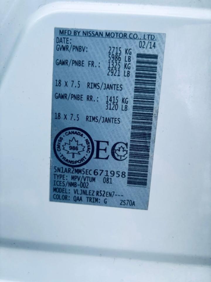 2014 Nissan Pathfinder SL 4dr SUV 4WD (3.5L 6cyl CVT) Photo