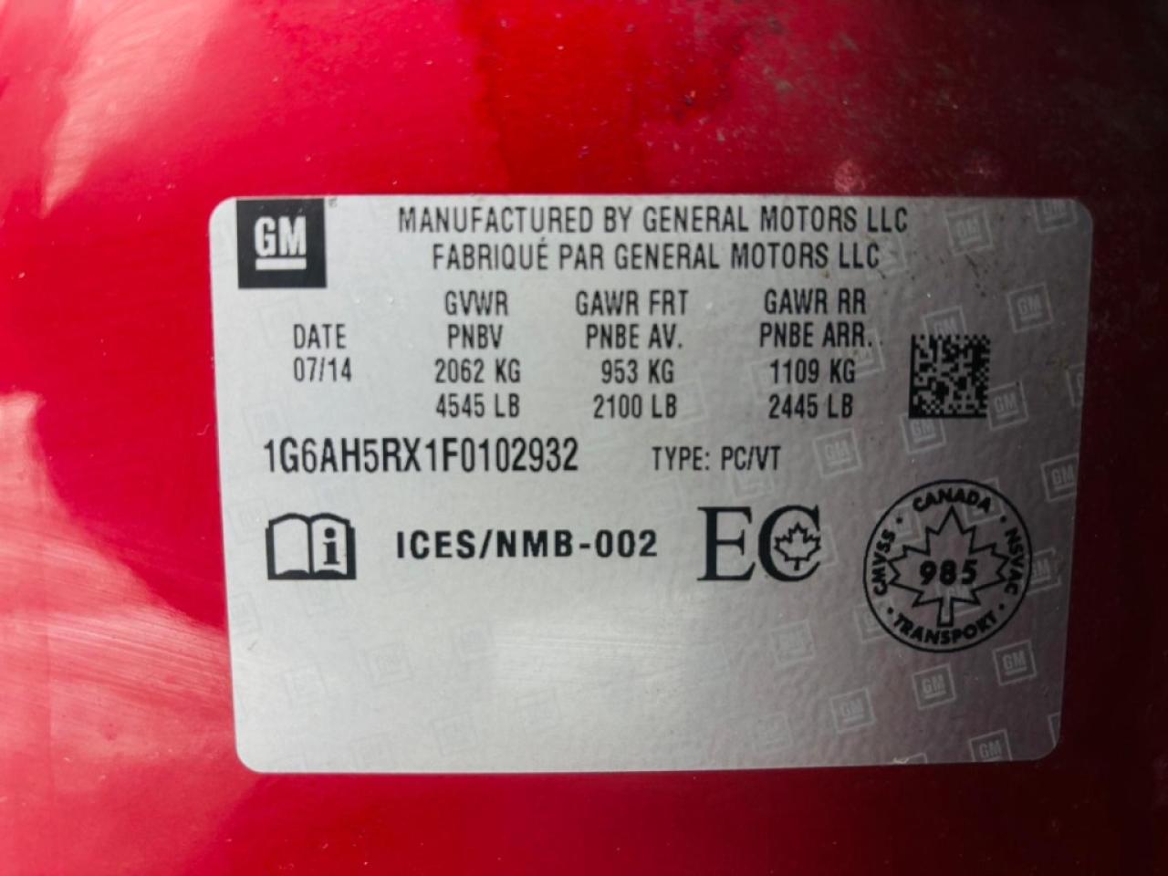 2015 Cadillac ATS Luxury 4dr Sedan AWD (2.0L 4cyl Turbo 6A) Photo