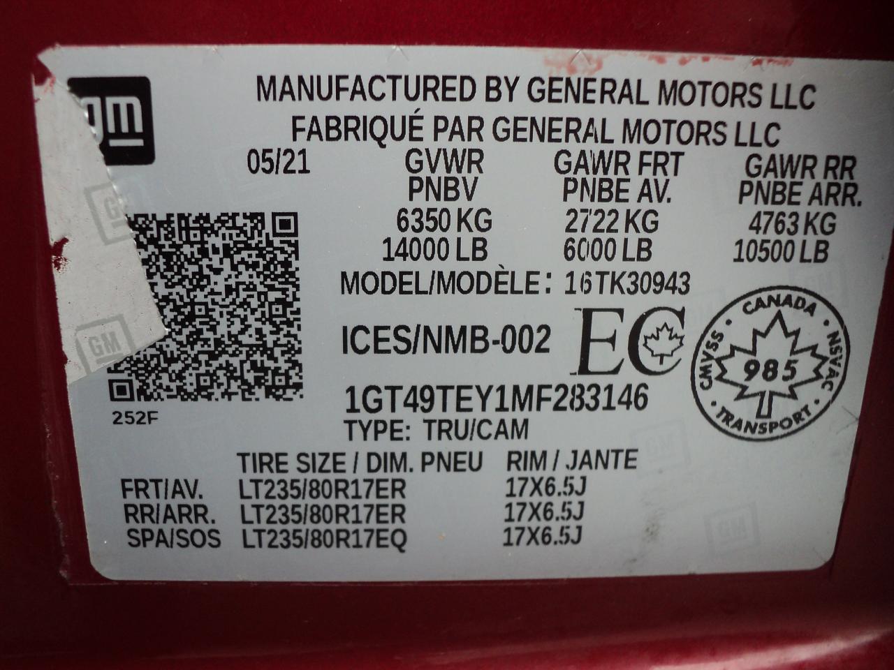 2021 GMC Sierra 3500 HD SLE CrewCab4WD 6.6L8cylDiesel8ftBox HeatedSeats Photo