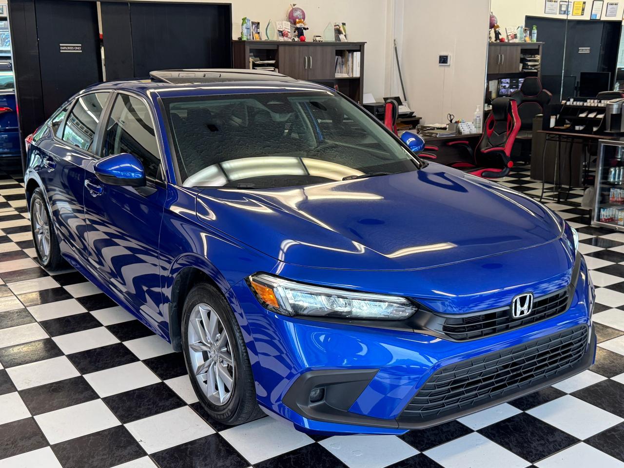 2022 Honda Civic EX+Blind Spot+Roof+ONE OWNER+CLEAN CARFAX Photo