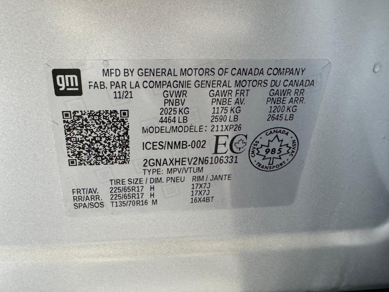 2022 Chevrolet Equinox LS+New Brakes+Camera+Collision Alert+CLEAN CARFAX Photo