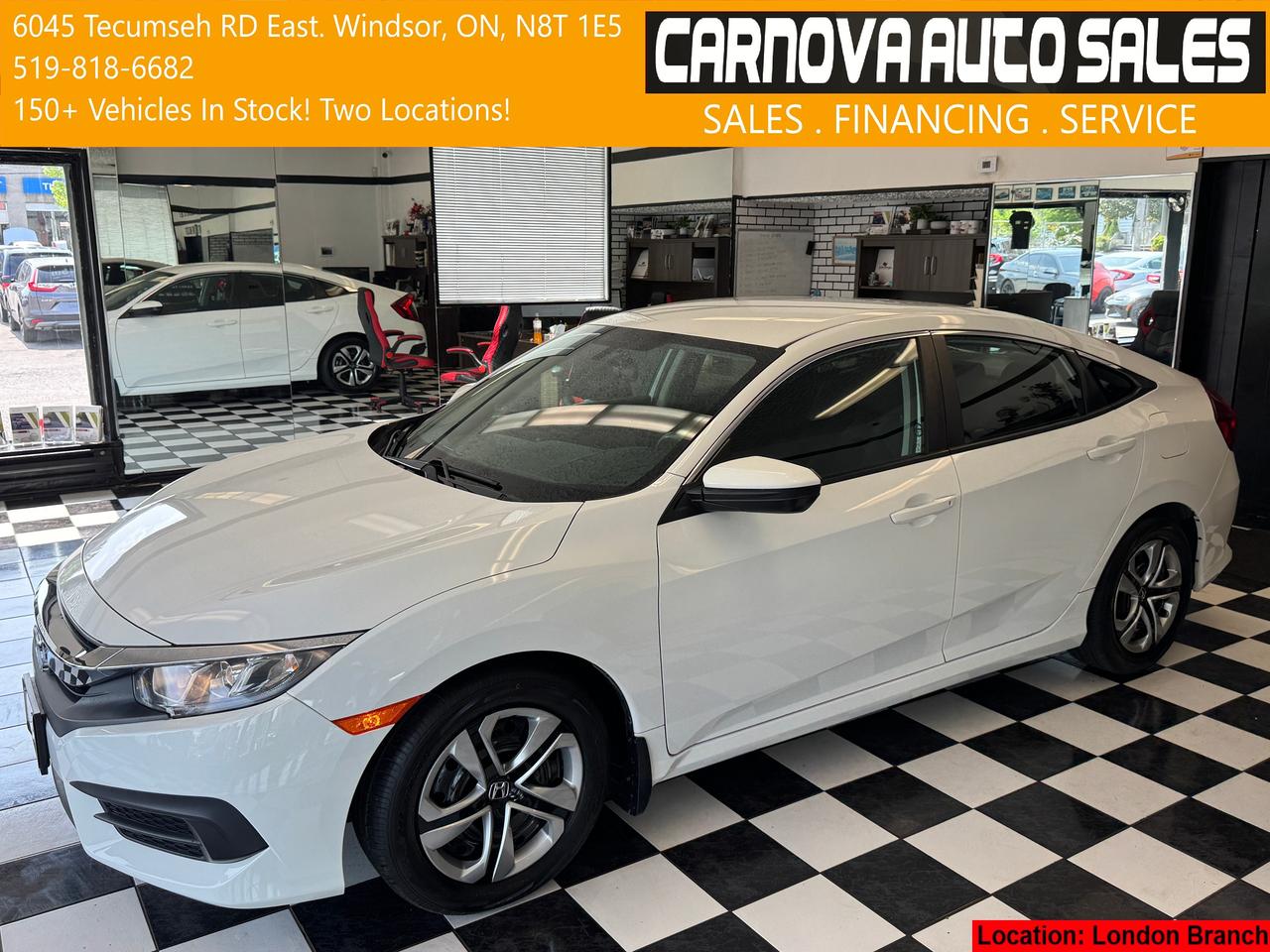 2016 Honda Civic LX+New Tires+Camera+Heated Seats+A/C Photo