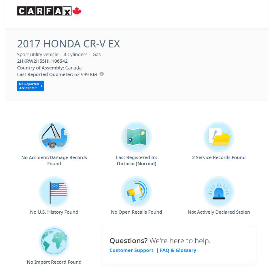 2017 Honda CR-V EX AWD+New Tires+Adaptive Cruise+LKA+CLEAN CARFAX Photo