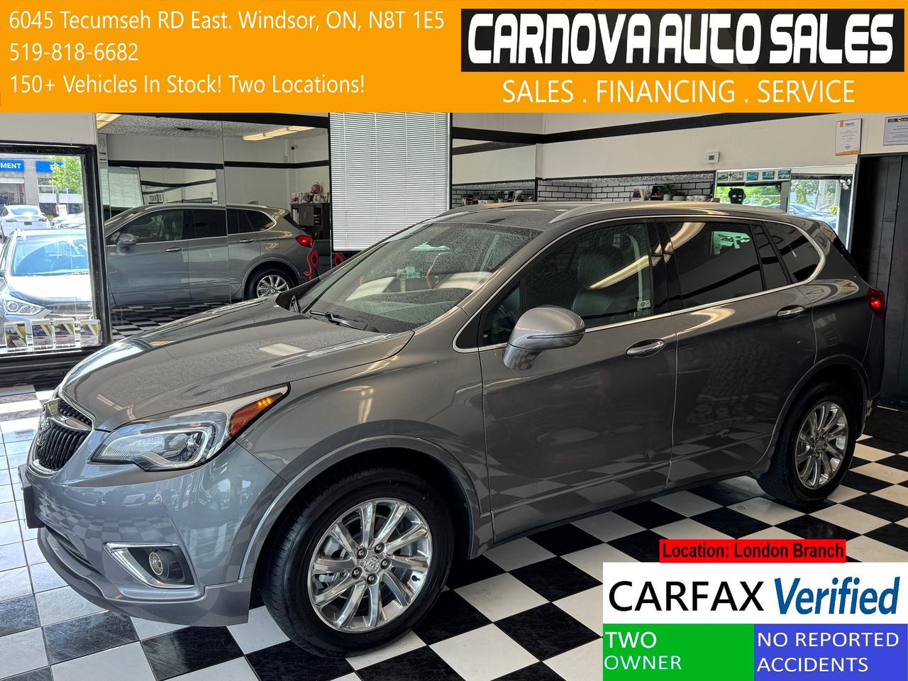 2019 Buick Envision AWD Essence+Roof+Leather+ApplePlay+CLEAN CARFAX Photo