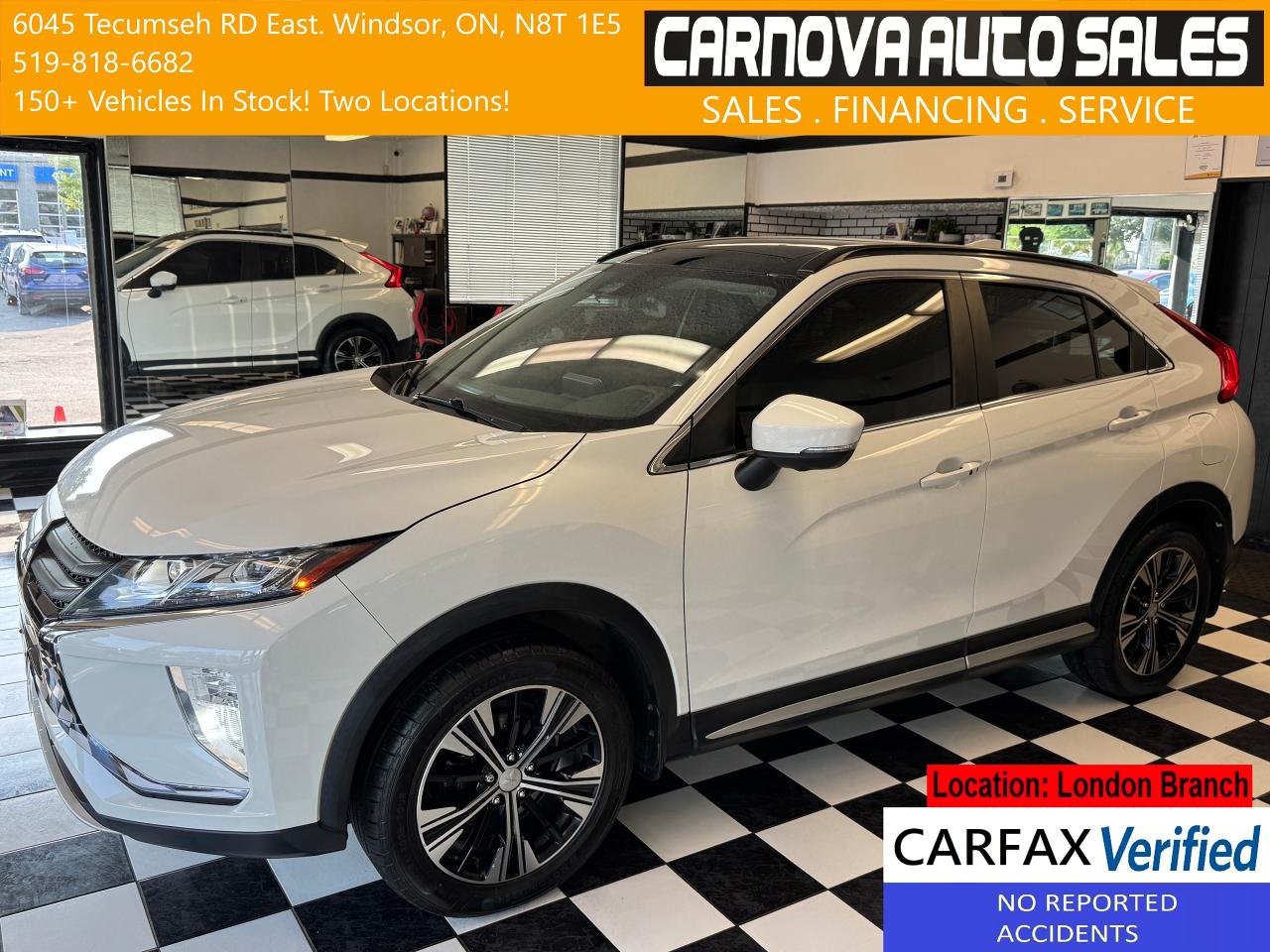 2019 Mitsubishi Eclipse Cross GT AWD+Adaptive Cruise+Leather+Roof+CLEAN CARFAX Photo0