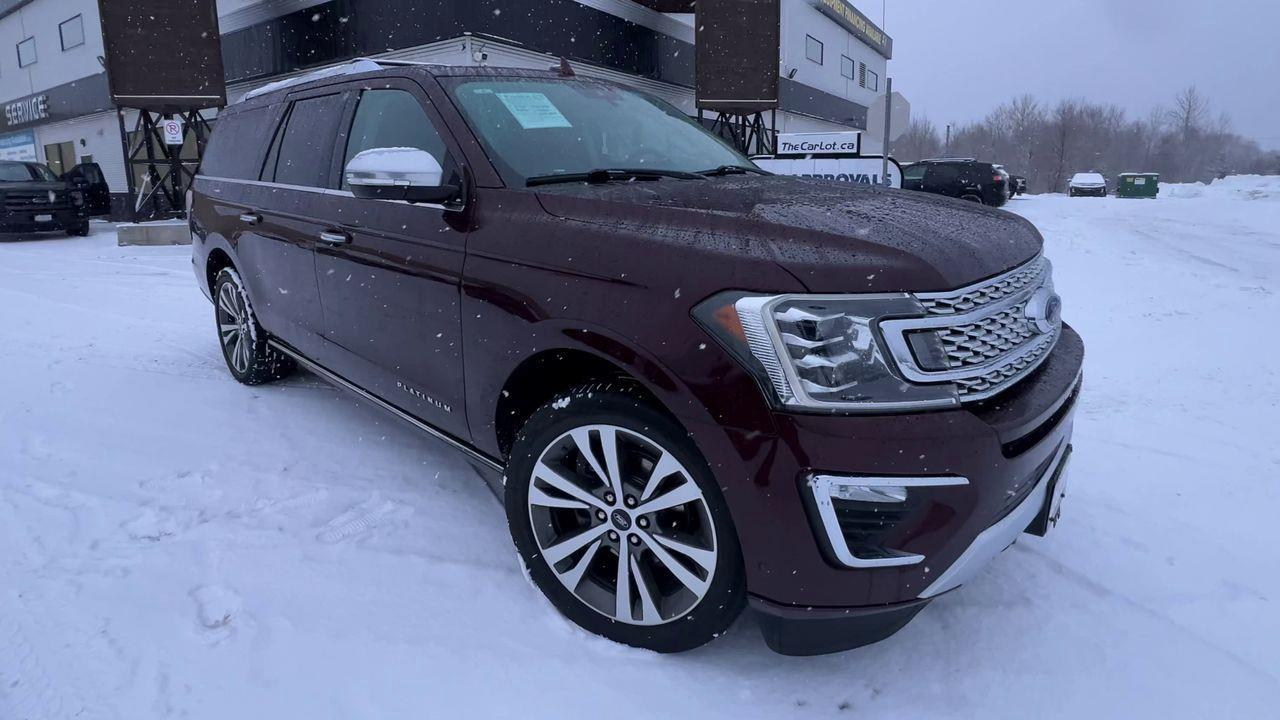 2020 Ford Expedition Max Platinum 4X4, 7 PASSENGER, MOONROOF, HEATED LEATHER SEATS, BACK UP CAM, NAV, POWER LIFTGATE!! Photo