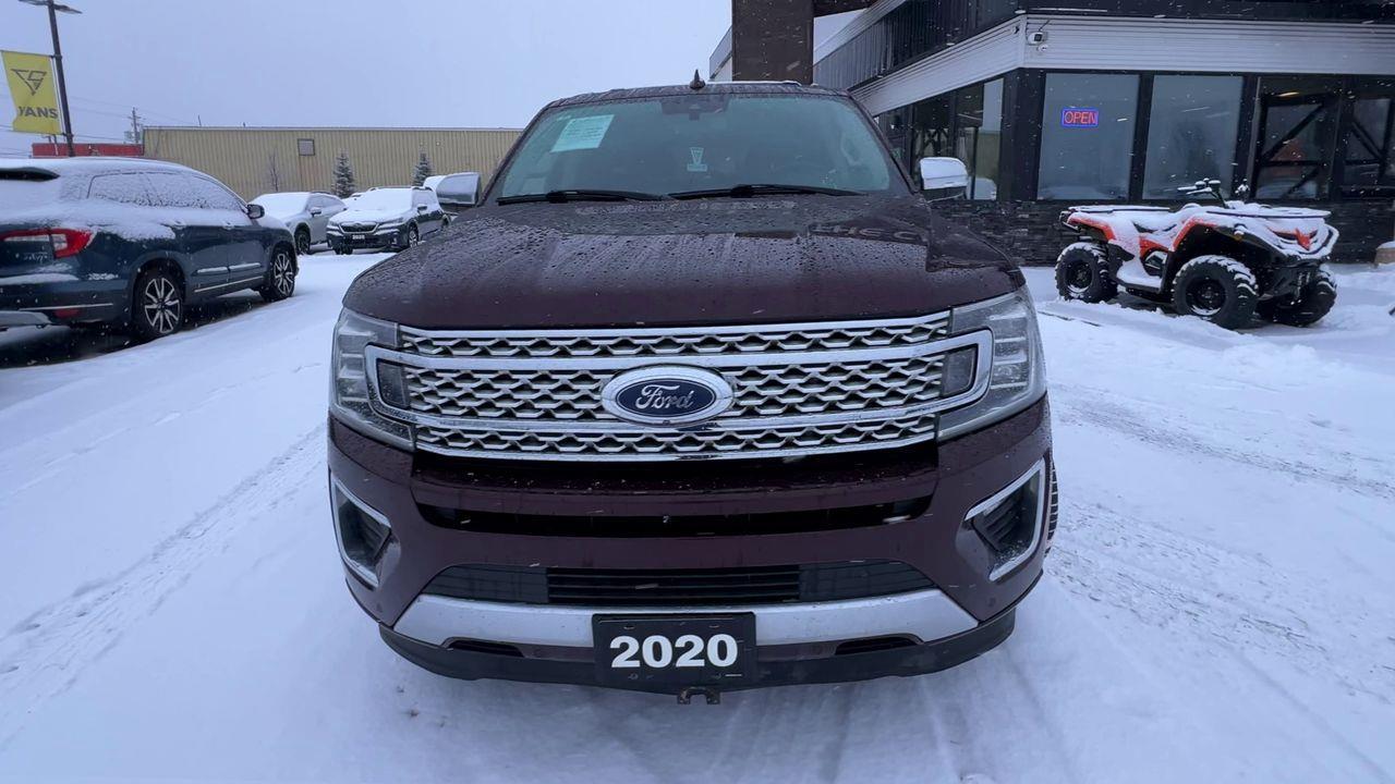 2020 Ford Expedition Max Platinum 4X4, 7 PASSENGER, MOONROOF, HEATED LEATHER SEATS, BACK UP CAM, NAV, POWER LIFTGATE!! Photo