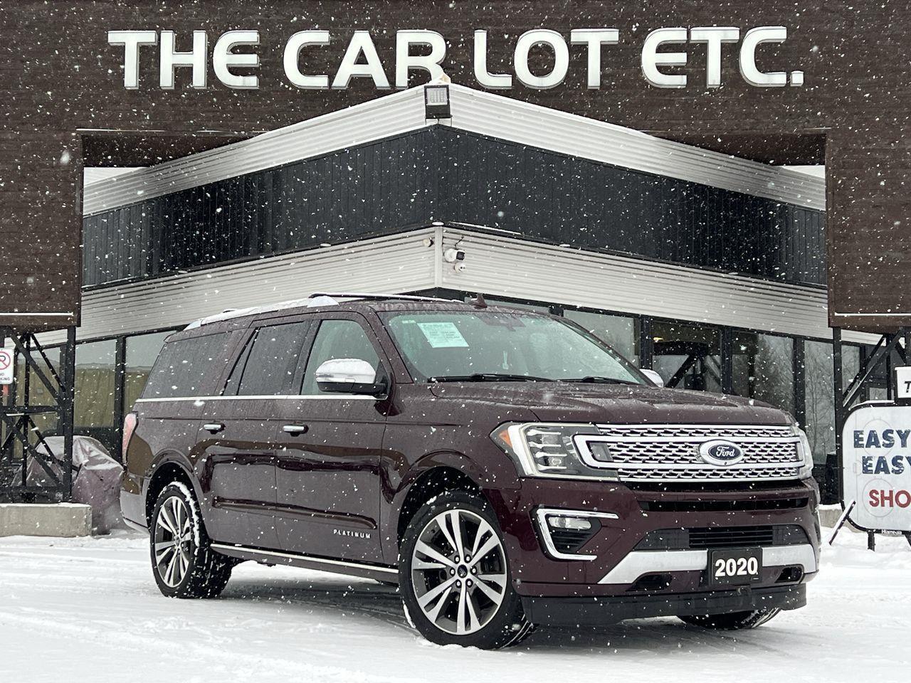 2020 Ford Expedition Max Platinum 4X4, 7 PASSENGER, MOONROOF, HEATED LEATHER SEATS, BACK UP CAM, NAV, POWER LIFTGATE!! Photo0