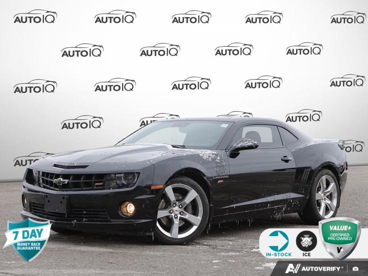 Recent Arrival!<br><br><br>6.2L V8 SFI, 20 x 8 Fr & 20 x 9 Rr Painted Aluminum Wheels, 4-Wheel Disc Brakes, 9 Speakers, ABS brakes, Air Conditioning, AM/FM radio: XM, Bumpers: body-colour, Dual front impact airbags, Front Bucket Seats, Fully automatic headlights, Heated door mirrors, Heated front seats, Leather Appointed Seat Trim, Power door mirrors, Power driver seat, Power passenger seat, Power steering, Power windows, Rear window defroster, Remote keyless entry, Speed control, Spoiler, Steering wheel mounted audio controls, Traction control, Variably intermittent wipers.<br><br>Black<br>2010 Chevrolet Camaro SS 2SS<br>2SS 2D Coupe<br>6.2L V8 SFI 6-Speed Automatic with TapShift<br>RWD<br><br><br>Reviews:<br>  * Most owners love the Camaros storied history, stand-out looks, affordable blend of style and performance thrills, decent fuel economy under lighter-footed driving, and highly capable handling and braking on higher-performing models. Feature content favourites include the powerful Bose stereo, and a simple-to-use central command interface. Source: autoTRADER.ca<p></p>

<h4>VALUE+ CERTIFIED PRE-OWNED VEHICLE</h4>

<p>36-point Provincial Safety Inspection<br />
172-point inspection combined mechanical, aesthetic, functional inspection including a vehicle report card<br />
Warranty: 30 Days or 1500 KMS on mechanical safety-related items and extended plans are available<br />
Complimentary CARFAX Vehicle History Report<br />
2X Provincial safety standard for tire tread depth<br />
2X Provincial safety standard for brake pad thickness<br />
7 Day Money Back Guarantee*<br />
Market Value Report provided<br />
Complimentary 3 months SIRIUS XM satellite radio subscription on equipped vehicles<br />
Complimentary wash and vacuum<br />
Vehicle scanned for open recall notifications from manufacturer</p>

<p>SPECIAL NOTE: This vehicle is reserved for AutoIQs retail customers only. Please, No dealer calls. Errors & omissions excepted.</p>

<p>*As-traded, specialty or high-performance vehicles are excluded from the 7-Day Money Back Guarantee Program (including, but not limited to Ford Shelby, Ford mustang GT, Ford Raptor, Chevrolet Corvette, Camaro 2SS, Camaro ZL1, V-Series Cadillac, Dodge/Jeep SRT, Hyundai N Line, all electric models)</p>