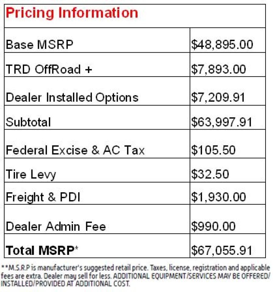 2026 Toyota Tacoma TRD Offroad + Photo1