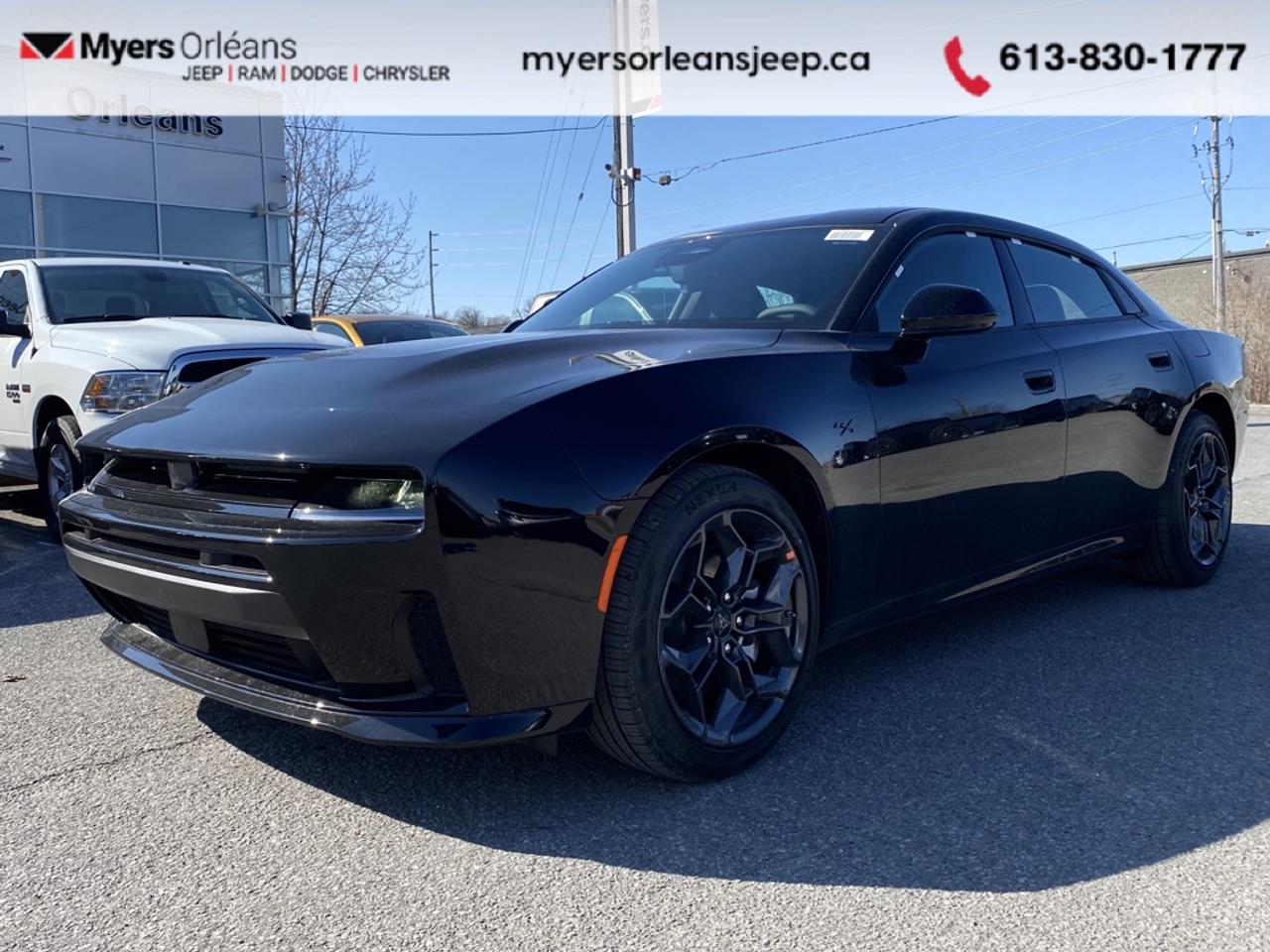 <b>Adaptive Cruise Control,  Remote Start,  Lane Keep Assist,  Collision Mitigation!</b><br> <br> With its aggressive stance and unmistakable attitude, the 2026 Dodge Charger continues to define American performance in pure form. <br> <br>The 2026 Dodge Charger embodies the evolution of the modern muscle car, combining raw power with advanced innovation. Its refined interior, intuitive technology, and commanding performance create a driving experience thats both thrilling and sophisticated. With bold design, powerful engines, and next-generation features, the Charger remains an icon of performance and presence on every road.<br> <br>This Diamond Black Crystal Pearl sedan has an Automatic transmission and is powered by a 420HP 3.0L Straight 6 Cylinder Engine. <br> <br> Our Chargers trim level is R/T 2-Door. This trim blends classic muscle car attitude with modern comfort and technology. Its athletic stance, bold LED lighting, and aerodynamic design capture attention from every angle, while the sport-tuned suspension and limited-slip differential deliver precision handling and confident control. Inside, drivers enjoy a driver-focused cockpit featuring a 12.3-inch Uconnect touchscreen, Apple CarPlay and Android Auto connectivity, and a premium sound system. Dual-zone automatic climate control, adaptive cruise control, and advanced safety assists like Blind Spot Detection and Lane Keep Assist add everyday ease to high-performance driving. This vehicle has been upgraded with the following features: Adaptive Cruise Control, Remote Start, Lane Keep Assist, Collision Mitigation.<br><br> View the original window sticker for this vehicle with this url <b><a href=http://www.chrysler.com/hostd/windowsticker/getWindowStickerPdf.do?vin=2C3CDANP5TR257893 target=_blank>http://www.chrysler.com/hostd/windowsticker/getWindowStickerPdf.do?vin=2C3CDANP5TR257893</a></b>.<br> <br>To apply right now for financing use this link: <a href=https://www.myersorleansjeep.ca/apply-for-financing/ target=_blank>https://www.myersorleansjeep.ca/apply-for-financing/</a><br><br> <br/>    4.99% financing for 96 months. <br> Buy this vehicle now for the lowest weekly payment of <b>$202.20</b> with $0 down for 96 months @ 4.99% APR O.A.C. ( Plus applicable taxes -  **Rebates may not be applicable on all purchase types [cash, lease, or finance]. Eligibility and conditions may vary. Please see dealer for full details and confirmation of eligibility.   / Total Obligation of $84117  ).  Incentives expire 2026-04-30.  See dealer for details. <br> <br>The road to new driving experiences begins in our inventory, where youll find an incredible array of brand-new cars, trucks, minivans, and SUVs, including two of our bestselling models, the Dodge Ram 1500 and the Dodge Grand Caravan. If you want to know what the cutting edge of automotive technology looks like, all you have to do is visit Myers Orleans Jeep! Each model comes loaded with the convenient features and cool technology that help make every trip memorable. Looking for additional everyday luxury at a price thats incredibly wallet-friendly? Choose from our selection of quality pre-owned models! If you can think of a road, our friendly and knowledgeable sales team will help you find the perfect vehicle to drive it.<br><br>We may be a well-established dealership thats been part of the community for many years, but that doesnt mean were stuck in the past! At Myers Orleans Jeep, were proud to provide a fresh, modern approach to car buying. Using our array of online tools, you can browse our extensive inventory, schedule a service appointment, order parts, and even apply for credit from wherever youve got a connection. Our goal is to create relationships that will last, and we know that the best way to do this is by providing a dealership experience thats based on honesty, transparency, trust, and a commitment to customers. Stop by today and discover all the ways we go above and beyond for you.<br><br> Come by and check out our fleet of 40+ used cars and trucks and 80+ new cars and trucks for sale in Orleans.  o~o