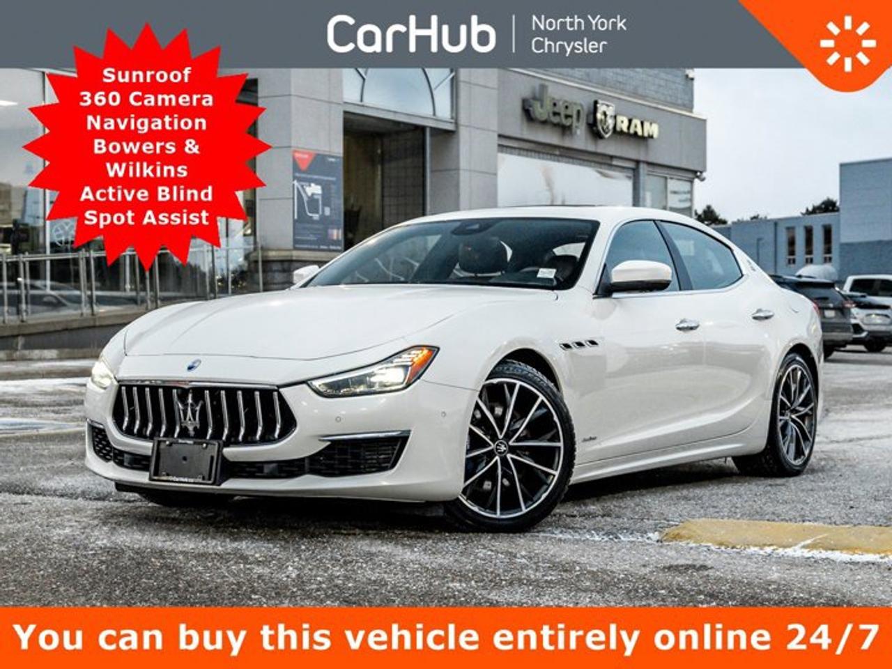 2021 Maserati Ghibli S Q4 GranLusso Sunroof 360 Cam Navi Bowers & Wilkins Active Blind Spot Assist Photo0