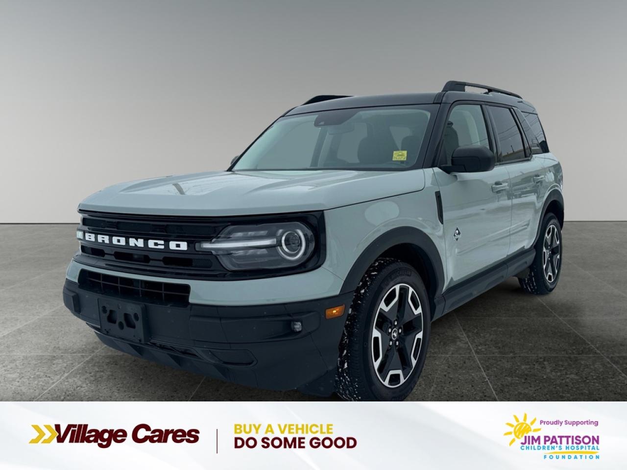 <b>Leather Seats, Heated Seats, Heated Steering Wheel, Remote Start, Heated Seats, Lane Keep Assist, Android Auto, Apple Carplay, Ford Co-Pilot360, Aluminum Wheels, Emergency Braking, Blind Spot Warning, LED Lights, Remote Keyless Entry, 4G LTE, Parking Sens</b><br> <br> We sell high quality used cars, trucks, vans, and SUVs in Saskatoon, Regina, Prince Albert and overall Saskatchewan area.<br> <br>  If off-roading capability is what you need, this Bronco Sport is up to the challenge, sacrificing very little capability thanks to it smaller footprint. This 2021 Ford Bronco Sport is for sale today. <br> <br>A compact footprint, an iconic name, and modern luxury come together to make this Bronco Sport and instant classic. Whether your next adventure takes you deep into the rugged wilds, or into the rough and rumble city, this Bronco Sport is exactly what you need. With enough cargo space for all of your gear, the capability to get you anywhere, and a manageable footprint, theres nothing quite like this Ford Bronco Sport.This  SUV has 87,989 kms. Its grey in colour and is completely accident free based on the <a href=https://vhr.carfax.ca/?id=USZ9RynJCaIUB40wJxUlNdOJmpVtVPnV target=_blank>CARFAX Report</a>. It has a 8 speed automatic transmission and is powered by a  181HP 1.5L 3 Cylinder Engine. It may have some remaining factory warranty, please check with dealer for details. <br> <br> Our Bronco Sports trim level is Outer Banks. Stepping up to this Bronco Sport Outer Banks package is a great choice as it includes leather heated front seats, a leather wrapped and heated steering wheel, unique aluminum wheels, a reverse sensing system, a proximity key with push button start and power seats. It also includes LED accent lighting, Co-Pilot360, a useful flip-up rear window, fog lamps, automatic climate control and heated side mirrors. On the inside, it features a SYNC 3 infotainment system with an 8 inch touchscreen and is paired with Apple CarPlay and Android Auto, a smart charging USB port, 60/40 split-fold rear seats, remote keyless entry, FordPass Connect. It helps keep you safe with lane keeping assist, automatic emergency braking, blind spot monitoring and rear cross traffic alert.<br> To view the original window sticker for this vehicle view this <a href=http://www.windowsticker.forddirect.com/windowsticker.pdf?vin=3FMCR9C67MRA90059 target=_blank>http://www.windowsticker.forddirect.com/windowsticker.pdf?vin=3FMCR9C67MRA90059</a>. <br/><br> <br/><br><h3 style=margin-top: -20px;>More about the Dealership:</h3><br>

Looking for a <i>used car dealership in Saskatchewan</i> you can truly count on? With over <b>50 years in the auto industry</b>, weve earned a solid reputation built on trust, quality service, and lasting customer relationships.<br><br>

Our team is here to guide you through every step of your car-buying journey - from car-buying expert advice to <b>flexible financing</b> through our <b>Credit Repair program</b>. With over 100 well-priced used vehicles in stock, we make it easy for you to drive home happy. We offer <b>Delivery</b> anywhere in Saskatchewan.<br><br>

As the trusted used car dealership in Saskatoon, Regina, Prince Albert; we are committed to an excellent customer experience. <br><br> o~o