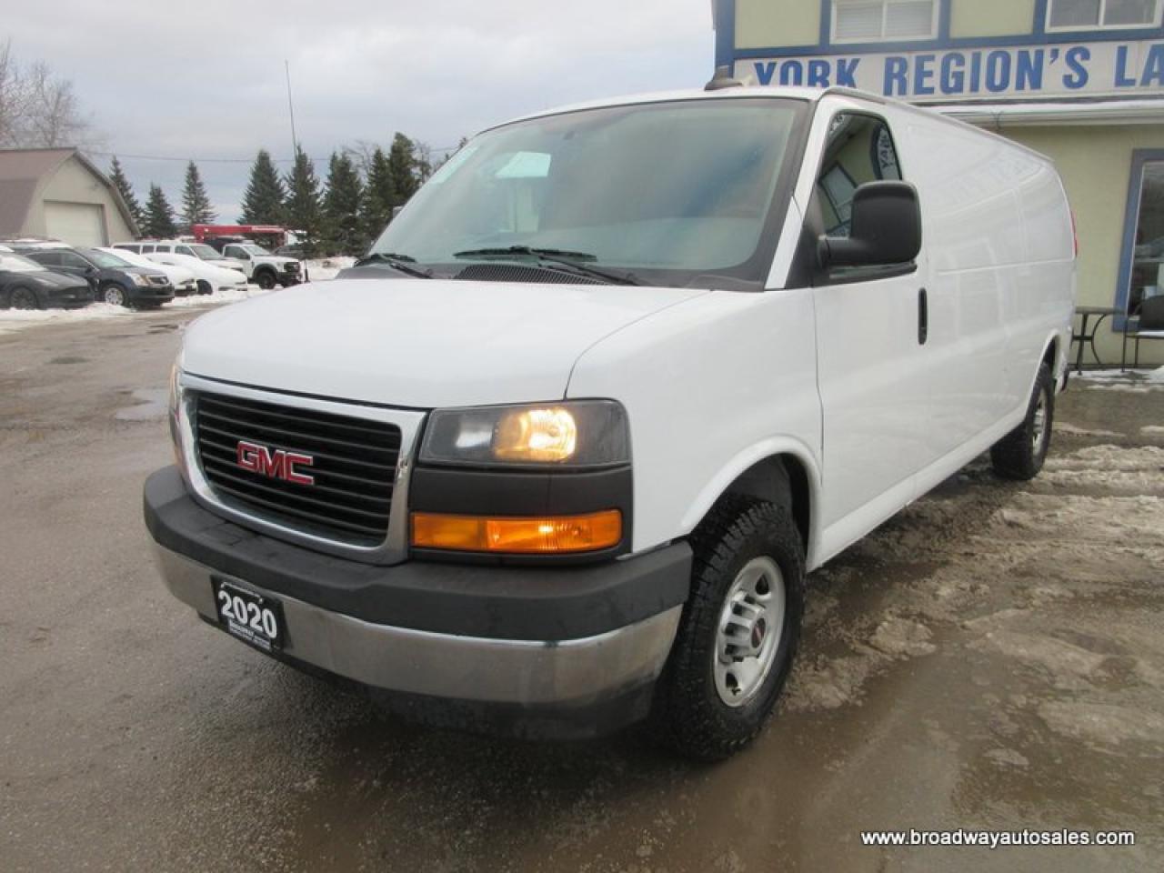 2020 GMC Savana 3/4 TON CARGO-MOVING 5 PASSENGER 4.3L - V6.. EXTENDED-CARGO-AREA.. REAR BENCH SEATING.. BARN-DOOR-ENTRANCES.. TOW SUPPORT.. BACK-UP CAMERA..