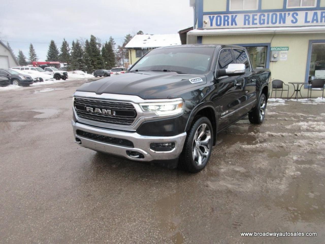 2019 RAM 1500 GREAT VALUE LIMITED-EDITION 5 PASSENGER 5.7L - V8.. 4X4.. CREW-CAB.. SHORTY.. NAVIGATION.. SUNROOF.. LEATHER.. HEATED SEATS & WHEEL.. BACK-UP CAMERA.. Photo