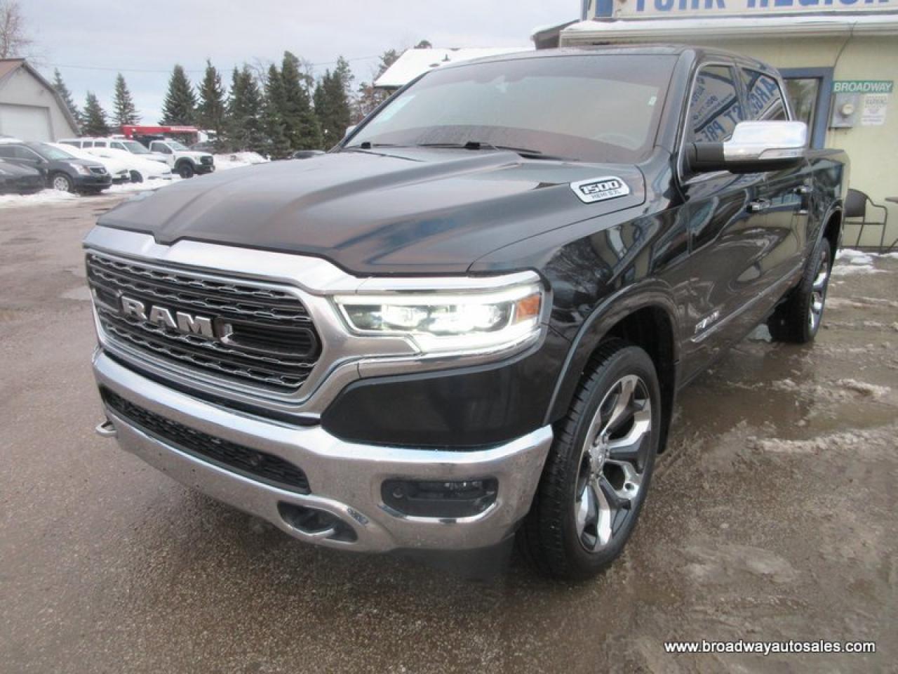 2019 RAM 1500 GREAT VALUE LIMITED-EDITION 5 PASSENGER 5.7L - V8.. 4X4.. CREW-CAB.. SHORTY.. NAVIGATION.. SUNROOF.. LEATHER.. HEATED SEATS & WHEEL.. BACK-UP CAMERA.. Photo