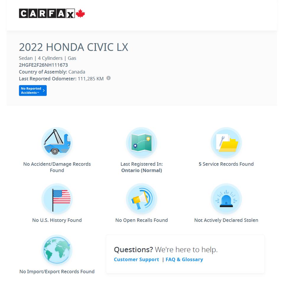 2022 Honda Civic LX+Adaptive Cruise+ONE OWNER+CLEAN CARFAX Photo