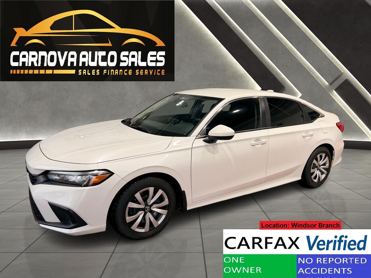 2022 Honda Civic LX+Adaptive Cruise+ONE OWNER+CLEAN CARFAX Photo0