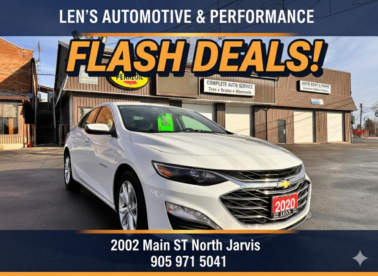 Used 2020 Chevrolet Malibu CARPLAY, HEATED SEATS, FINANCING AVAB! for sale in Jarvis, ON
