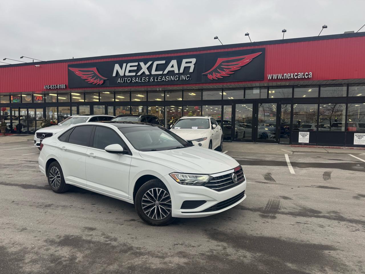 2019 Volkswagen Jetta HIGHLINE LEATHER PAN/ROOF A/CARPLAY B/SPOT CAMERA