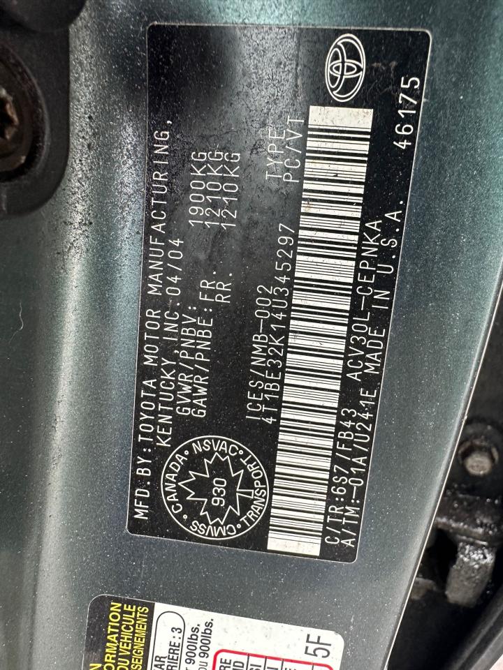 2004 Toyota Camry LE, WELL MAINTAINED, NO ACCIDENTS, CERTIFIED Photo