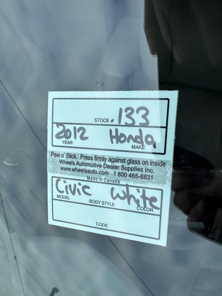 2012 Honda Civic LX, MANUAL, WELL MAINTAINED, CERITIFED Photo