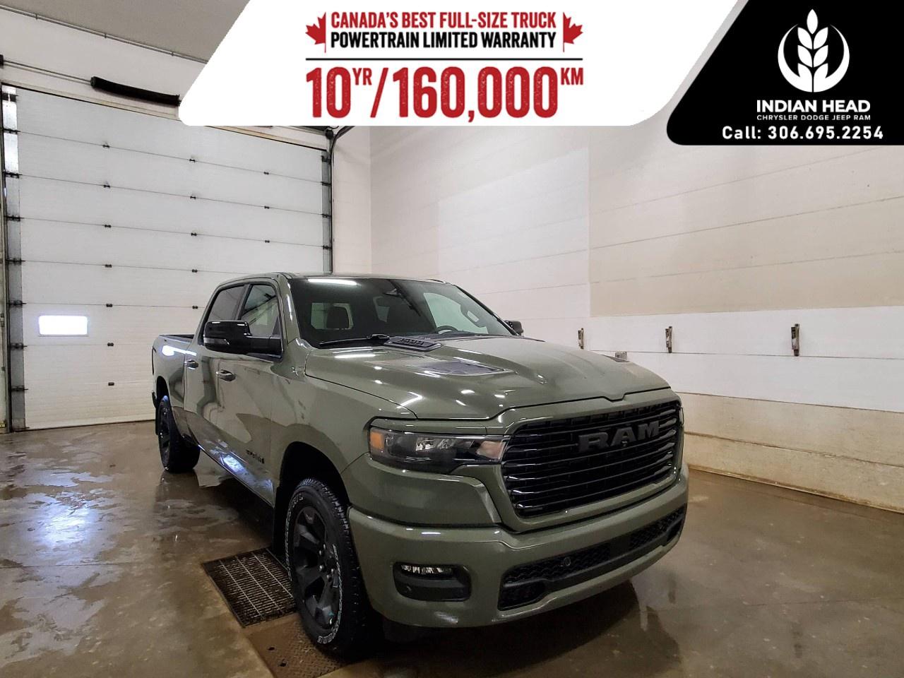 <p>Step into the future of driving with the new 2026 Ram 1500 Sport, enveloped in a striking green finish and empowered by a robust 4x4 drivetrain. This truck effortlessly combines performance and confidence, ensuring a smooth and controlled ride across diverse terrains.</p><p>With its commanding presence, the Ram 1500 Sport features a spacious Crew Cab paired with a versatile 6'4" box. The green interior echoes the exterior's boldness, creating a harmonious aesthetic. Premium touches like heated front seats, a leather steering wheel, and adaptive cruise control elevate your driving comfort.</p><p>This powerhouse is not just about rugged styling but also houses cutting-edge technology. Stay connected with the intuitive navigation system and enjoy hands-free connectivity via Bluetooth. The smart device integration further enhances your drive, transforming the cabin into a mobile command center. Safety features like lane assist, backup camera, brake assist, and parking sensors ensure peace of mind, making long journeys stress-free.</p><p>Designed for those who seek adventure and sophistication, the Ram 1500 Sport is a perfect match for modern explorers and families alike. Contact us today to experience the unparalleled blend of utility and style firsthand.</p>