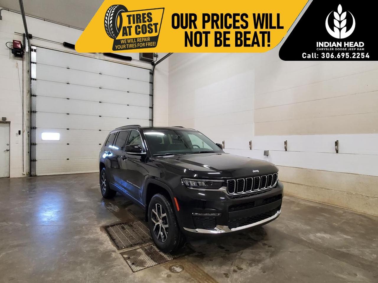 <p>Introducing the 2025 Jeep Grand Cherokee L Limited 4x4, with its commanding black exterior and powerful 4x4 drivetrain that ensures exceptional handling on any terrain. This SUV stands as a testament to robust engineering married with luxurious design.</p><p>Step into a world of refined elegance with its matching black interior where premium craftsmanship is evident in every detail. Equipped with contemporary styling features like alloy wheels and an imposing body profile, the Grand Cherokee L turns heads wherever it goes. Enjoy the convenience of keyless entry, remote start, and power-adjustable seats as part of its comprehensive package.</p><p>Stay effortlessly connected and safe with advanced technology features including a navigation system, Bluetooth connection, and a Wi-Fi hotspot. Drive with peace of mind using safety innovations such as lane assist and adaptive cruise control. The driving experience is further enhanced with smart device integration, parking sensors, and a backup camera astutely guiding your path.</p><p>This impressive SUV is ideal for adventurous families or individuals seeking a blend of comfort and performance. Contact our dealership today to experience the 2025 Jeep Grand Cherokee L Limited 4x4 for yourself!</p>