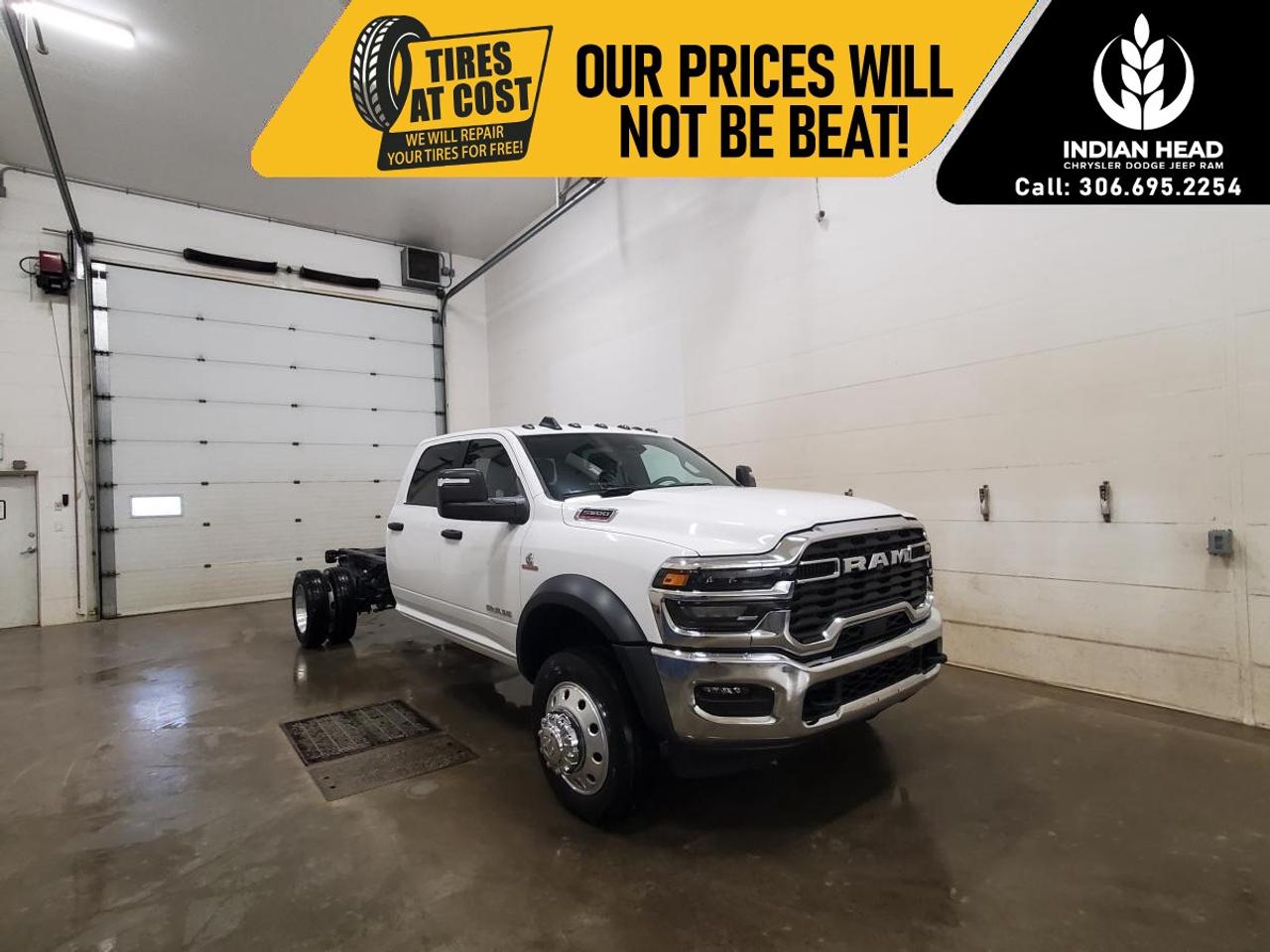 <p>Presenting the 2025 Ram 5500 Chassis Big Horn 4x4 Crew Caba powerhouse in a pristine white finish designed to handle any rugged terrain with ease. This commercial vehicle combines robust capabilities with refined handling, making it a perfect choice for those in search of both power and versatility.</p><p>The exterior boasts a striking Bright Grille Surround and Matte Black Mesh accents, complemented by Heated Exterior Mirrors with turn signals and courtesy lamps. With details like a Tinted Acoustic Windshield and Bright Front Bumper, the truck exudes a bold and confident presence. Inside, the white interior offers a comfortable and stylish environment with premium vinyl door trims and painted IP bezels enhanced by hydrographics, ensuring that every drive is as sophisticated as it is functional.</p><p>Advanced technology features like a Bluetooth connection, satellite radio, and smart device integration provide cutting-edge convenience on every journey. The Ram 5500 doesn't skimp on safety either, with Adaptive Cruise Control ensuring a secure and smooth driving experience. Passengers will appreciate the convenience of Keyless Entry and the connectivity offered by a Wi-Fi hotspot.</p><p>This vehicle is ideal for professionals requiring a reliable and well-equipped commercial truck that doesnt compromise on comfort or technology. Contact our dealership today to learn more about what the Ram 5500 Chassis Big Horn can offer your business.</p>