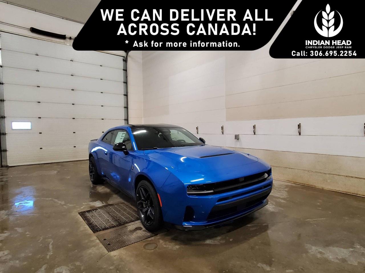 <p>The 2026 Dodge Charger Scat Pack Blacktop AWD delivers bold muscle car performance with a dark, aggressive edge. Finished in Bludicrous with a Black interior, this Charger stands out with its Blacktop Package styling and unmistakable road presence.</p><p>Under the hood, its powered by a 3.0L Hurricane Twin Turbo I-6 engine with Stop/Start technology, paired to an automatic transmission and all-wheel drive for confident traction and strong acceleration in a variety of driving conditions.</p><p>Inside, the Charger blends performance and comfort with heated front seats, a heated steering wheel, and a user-friendly infotainment system featuring Apple CarPlay, Google Android Auto, SiriusXM with 360L, and 4G LTE Wi-Fi hotspot capability. The cabin is designed to keep you connected and in control, whether youre commuting or enjoying an open stretch of highway.</p><p>Safety and driver-assist features include Adaptive Cruise Control with Stop and Go, Full-Speed Forward Collision Warning Plus, Blind-Spot and Cross-Path Detection, Park-Sense Front and Rear Park Assist with Stop, ParkView Rear Back-Up Camera, Active Lane Management System, and Intersection Collision Assist System. Performance-focused features such as launch control and high-performance brakes further enhance the driving experience.</p><p>If youre looking for modern muscle with advanced technology and all-weather capability, this Charger Scat Pack Blacktop AWD is ready to impress. Please confirm all vehicle details and available features with our sales team, and start the buying process today at Indian Head Chrysler Dodge Jeep Ram Ltd.</p>