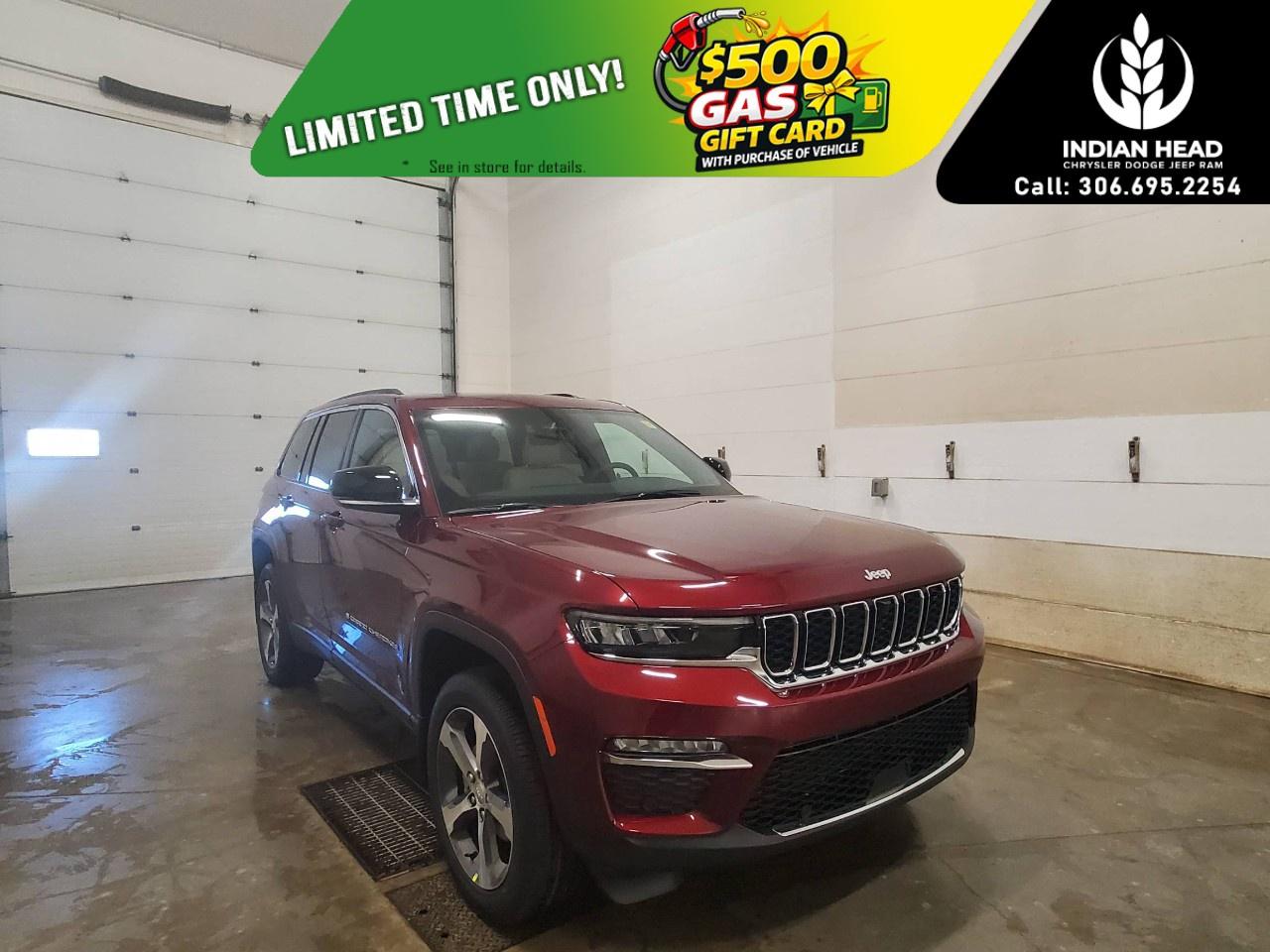 <p>The 2025 Jeep Grand Cherokee Limited 4x4 in a striking red exterior color is the epitome of a robust SUV designed for those who crave adventure and comfort. With its renowned 4x4 drive train, it guarantees smooth handling and reliability on any terrain.</p><p>The eye-catching red on red exterior and interior give it a cohesive and bold look, making it stand out in any setting. This SUV comes equipped with stylish alloy wheels and features thoughtful touches such as heated mirrors and remote start. Inside, the comfort continues with heated front and rear seats and a heated steering wheel, ensuring every journey is a pleasant experience.</p><p>Technologically advanced, this model is loaded with features such as a comprehensive navigation system and Bluetooth connection. Safety is paramount with the inclusion of a backup camera, lane assist, brake assist, and parking sensors, providing drivers with confidence in every drive. Smart device integration and a Wi-Fi hotspot ensure that you stay connected on the go, while adaptive cruise control enhances driving comfort.</p><p>This vehicle is ideal for families and active individuals who value both performance and luxury in an SUV. Don't miss the chance to experience the perfect blend of innovation and rugged capability. Contact us today for more information and to arrange a test drive.</p>