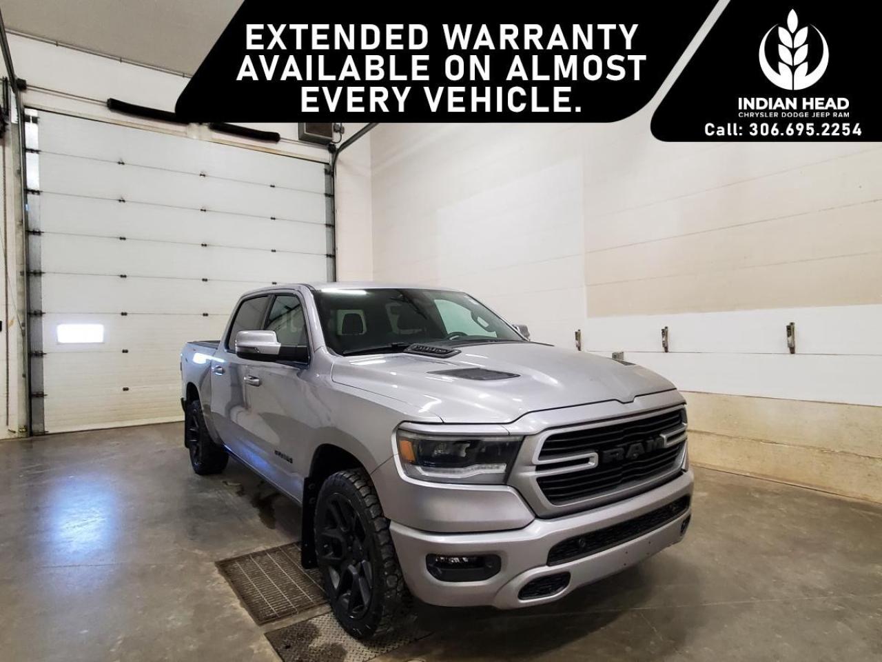 <p>The 2023 Ram 1500 Sport 4x4 Crew Cab in stunning Silver is a high-performance truck designed for the adventurous driver who demands top-tier handling and power. Equipped with a reliable 4×4 drivetrain and a robust 5.7L HEMI VVT V8 engine, this truck delivers an impressive 395 horsepower, ensuring you conquer any terrain with confidence.</p><p>With its bold exterior and sleek design, the Ram 1500 stands out on the road, while its spacious Crew Cab offers luxury and comfort with a sophisticated Black interior. State-of-the-art features such as alloy wheels, heated mirrors, and a leather-wrapped heating steering wheel elevate your driving experience to new heights.</p><p>Stay connected and entertained with advanced technology like the navigation system, bluetooth connection, and a wi-fi hotspot. Safety and convenience are at the heart of this vehicle, offering a backup camera, brake assist, and keyless entry amongst its many amenities. Feel secure with features such as heated front seats and the Rebel Level 1 Equipment Group that ensures every journey is as safe as it is smooth.</p><p>Whether you're a weekend warrior or seeking a reliable workhorse, the 2023 Ram 1500 Sport is crafted for those who seek a blend of rugged capability and modern sophistication. Visit us now to experience this versatile truck for yourself and don't hesitate to contact our dealership for a test drive or more information.</p>