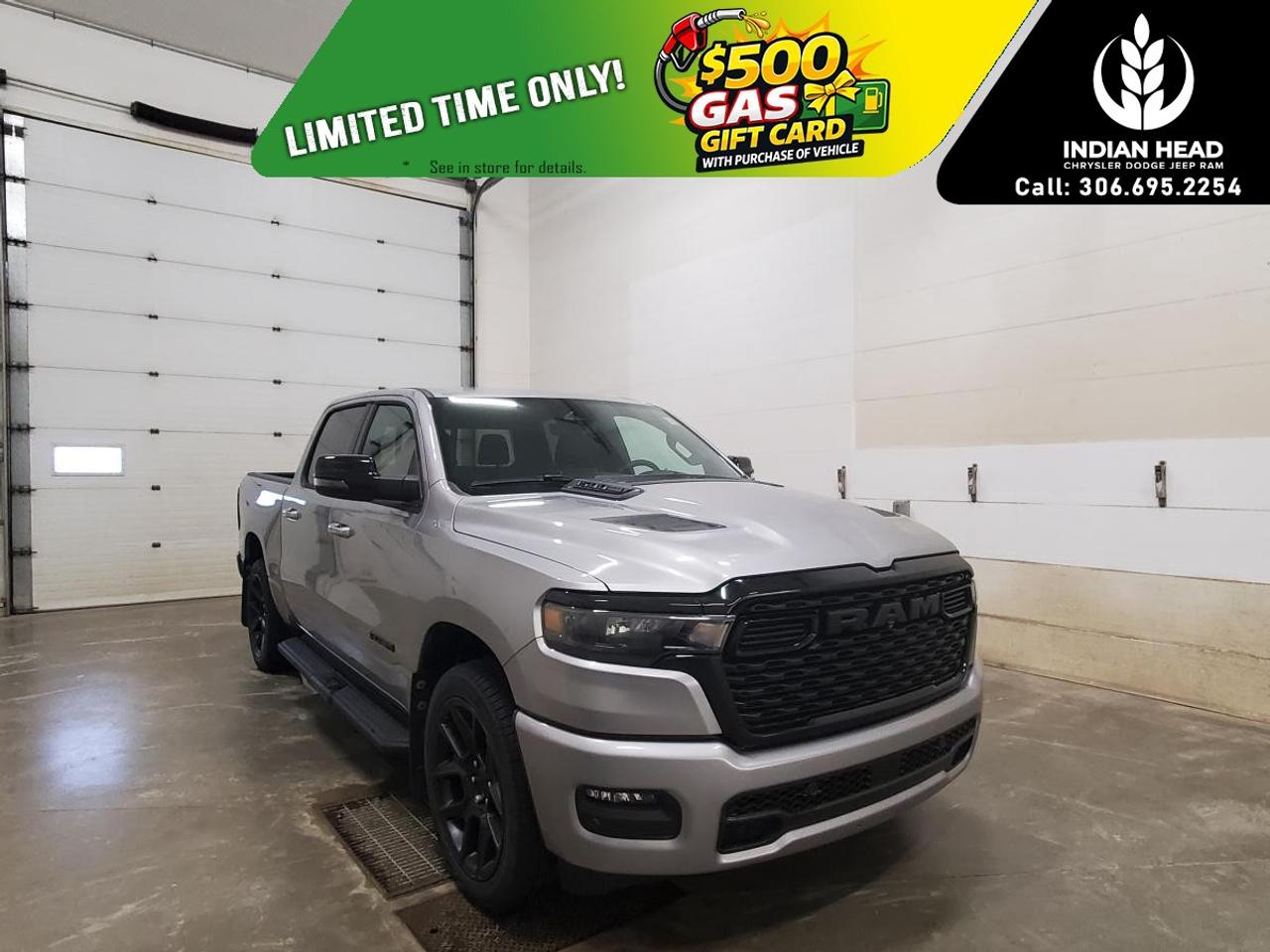 <p>Experience the power and style of the 2025 Ram 1500 Sport, a stunning Silver truck equipped with a 4×4 drivetrain for unbeatable handling. This Crew Cab with a 5'7" box combines robust performance with a sophisticated appearance, perfect for those who demand more from their vehicle.</p><p>The exterior's Silver finish radiates elegance and strength, drawing attention wherever you drive. Inside, the Silver interior is a blend of comfort and convenience, featuring heated front seats and a leather steering wheel to enhance your driving experience. The design and features align seamlessly, offering both practicality and luxury.</p><p>Stay connected and safe with advanced technology features including a navigation system, Bluetooth connection, and a Wi-Fi hotspot. For peace of mind on every journey, this truck includes lane assist, a backup camera, adaptive cruise control, and parking sensors. Driver assistance features such as brake assist and keyless entry provide an additional layer of convenience and security.</p><p>This truck is perfect for adventurers and professionals who need versatility and reliability without compromising on style. Get in touch with our dealership today to explore the 2025 Ram 1500 Sport 4x4 Crew Cab and elevate your driving experience.</p>