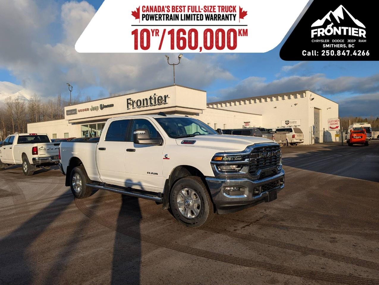 <p>Introducing the stunning 2026 Ram 3500 Big Horn in a classic white finish with a robust 4x4 drivetrain. This truck is built for the toughest jobs yet provides a smooth and controlled ride ensuring you can handle any situation life throws your way.</p><p>The exterior of the Ram 3500 combines functionality with bold styling, making an unmistakable statement on the road. Inside, you're greeted with a refined black interior that effortlessly balances comfort with practicality. The spacious Crew Cab and 6'4" box offer ample room for passengers and cargo alike.</p><p>Innovation is at the forefront with this model, featuring state-of-the-art technology like a backup camera, bluetooth connection, and smart device integration. Navigate with confidence using adaptive cruise control, while the brake assist and parking sensors add an extra layer of security. Enjoy convenience with features such as keyless entry and a wi-fi hotspot, ensuring you stay connected on the go.</p><p>This truck is perfect for anyone who needs a reliable partner for work or play. Whether hauling heavy loads or embarking on Canadian adventures, the Ram 3500 Big Horn is ready to take on the challenge. Contact us today to learn more about this exceptional vehicle and schedule a test drive.</p>