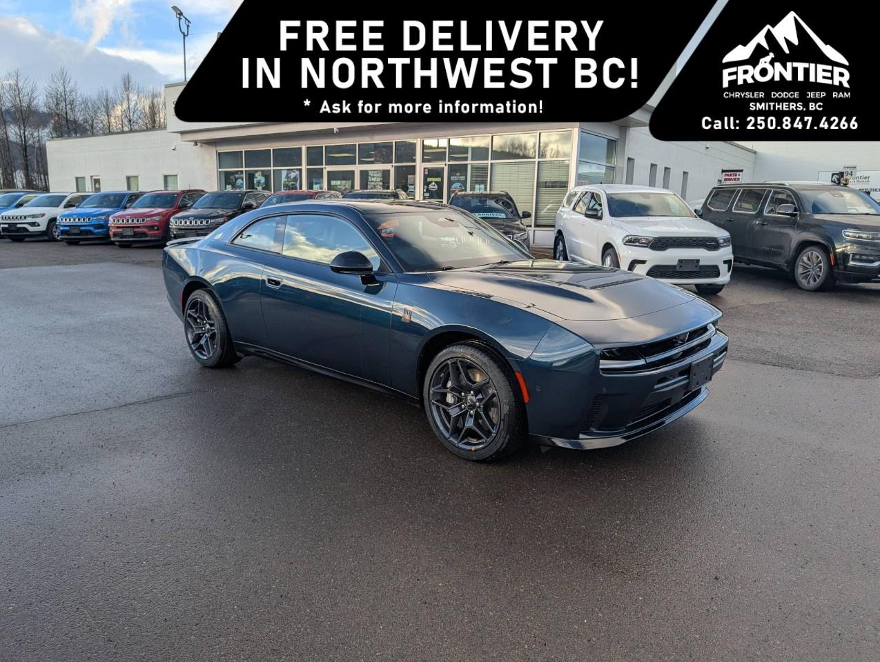 <p>Introducing the 2026 Dodge Charger 2-Door Scat Pack in a stunning blue, equipped with an automatic transmission and all-wheel drive for an exhilarating driving experience. This new coupe offers precise handling and power, ensuring a ride that combines both excitement and comfort.</p><p>Step outside and appreciate the bold design that the Dodge Charger is known for, complemented perfectly by alloy wheels that elevate its appearance. Inside, indulge in a black interior where luxury meets functionality, complete with heated seats and power seats for added comfort. The spacious coupe design ensures plenty of room for both driver and passengers.</p><p>The 2026 Dodge Charger 2-Door Scat Pack is filled with state-of-the-art technology, including a backup camera, Bluetooth connectivity, a smart device integration system, and a Wi-Fi hotspot, ensuring you're always connected on the go. Safety is paramount, with features like brake assist, lane assist, and parking sensors enhancing your drive. Keyless entry and remote start add an extra layer of convenience, while a satellite radio keeps your entertainment options open.</p><p>Ideal for those who appreciate a blend of performance and style with modern technology, the new Dodge Charger is perfect for thrill-seekers and tech enthusiasts alike. Contact us today to learn more about this extraordinary vehicle and make it yours.</p>